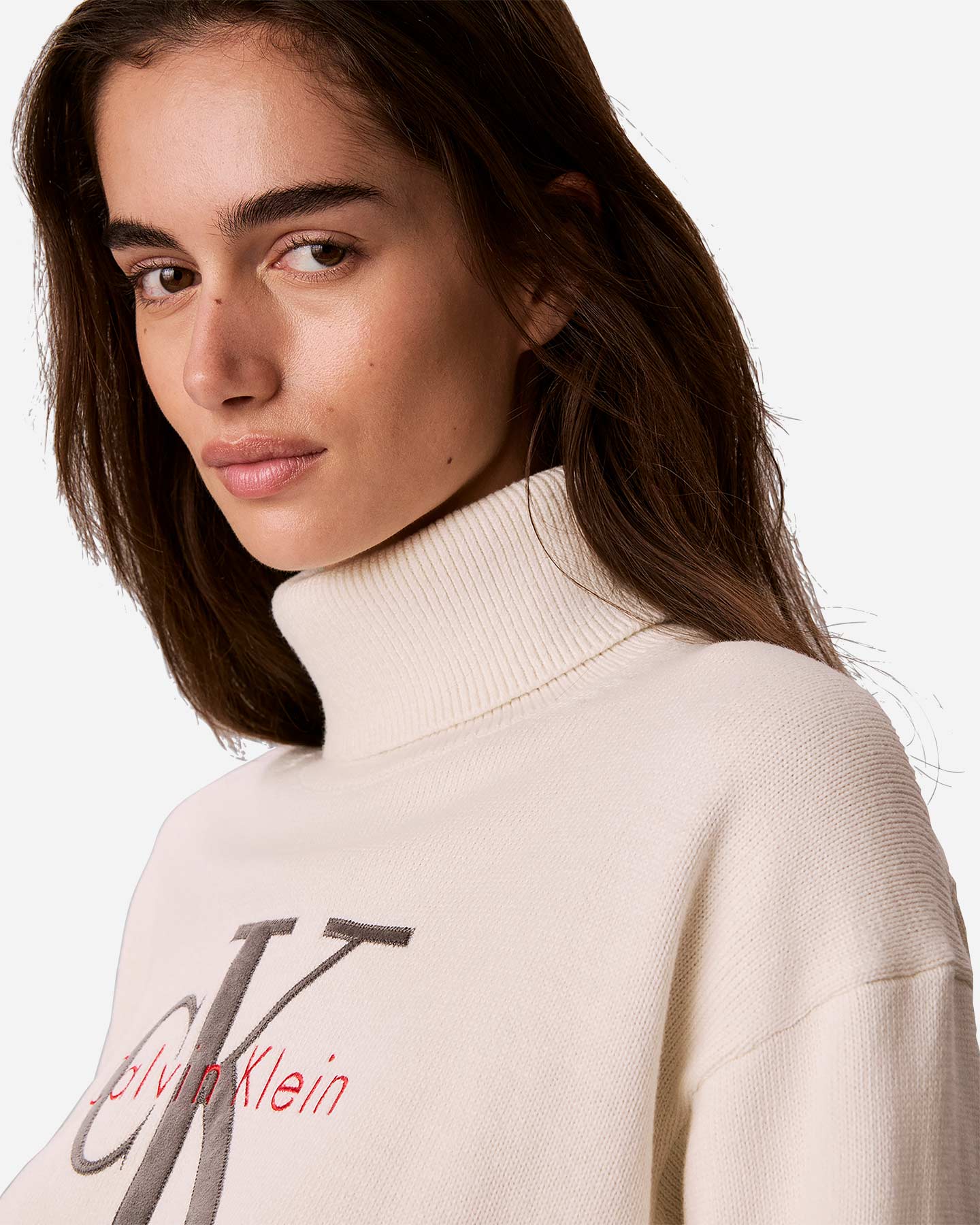 Maglione CALVIN KLEIN JEANS CLASSIC W - Bianco - 3 | Cisalfa Sport