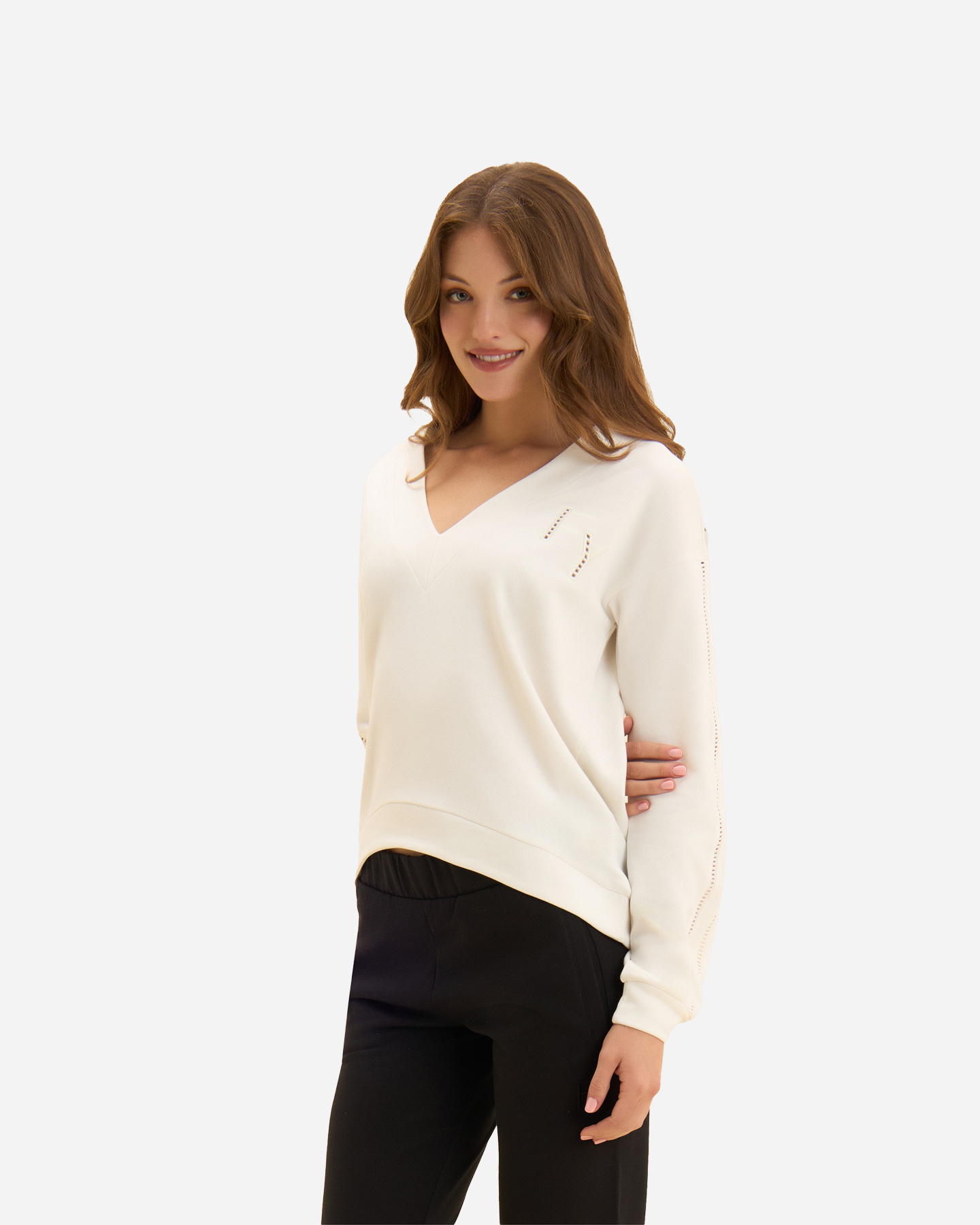 Felpa FREDDY INSERT W - Bianco - 2 | Cisalfa Sport