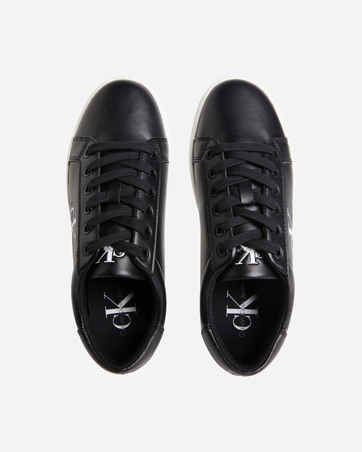 Scarpe sneakers CALVIN KLEIN JEANS CLASSIC CUPSOLE LEATHER W - Nero - 4 | Cisalfa Sport