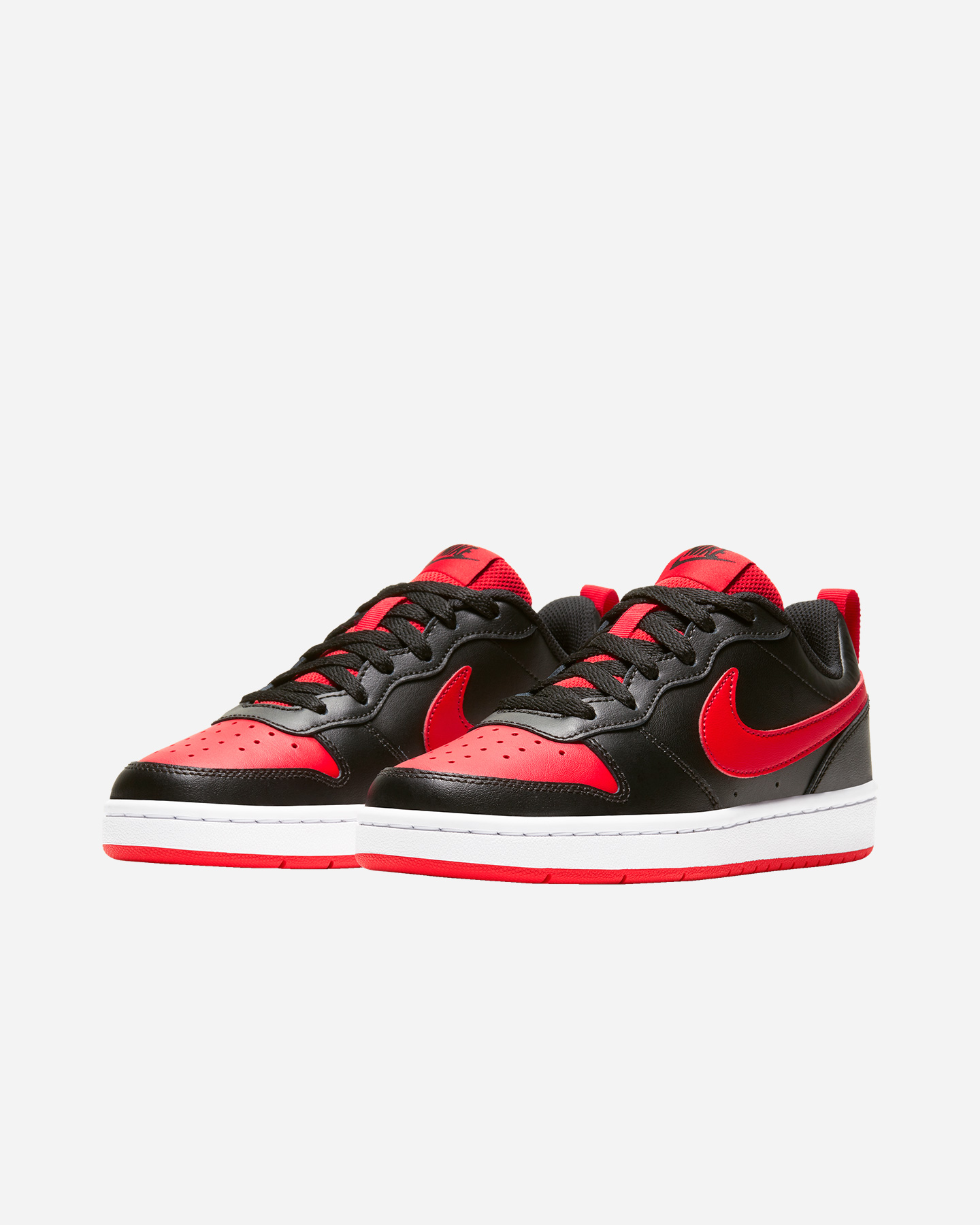 Scarpe sneakers NIKE COURT BOROUGH LOW 2 GS JR - Nero - 1 | Cisalfa Sport