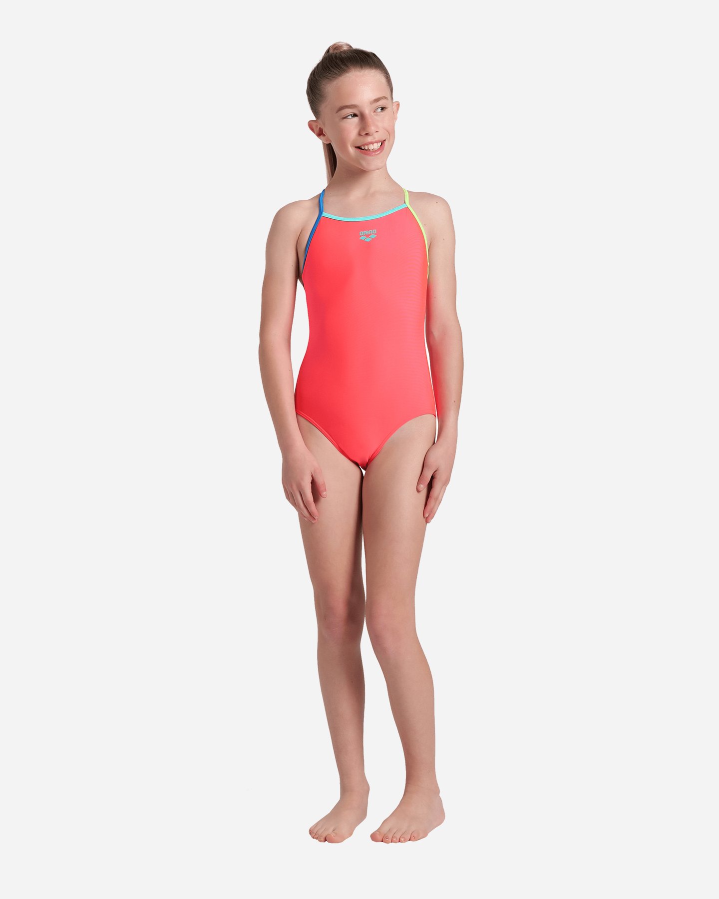 Costume piscina ARENA LIGHT DROP SOLID JR - Rosso - 3 | Cisalfa Sport
