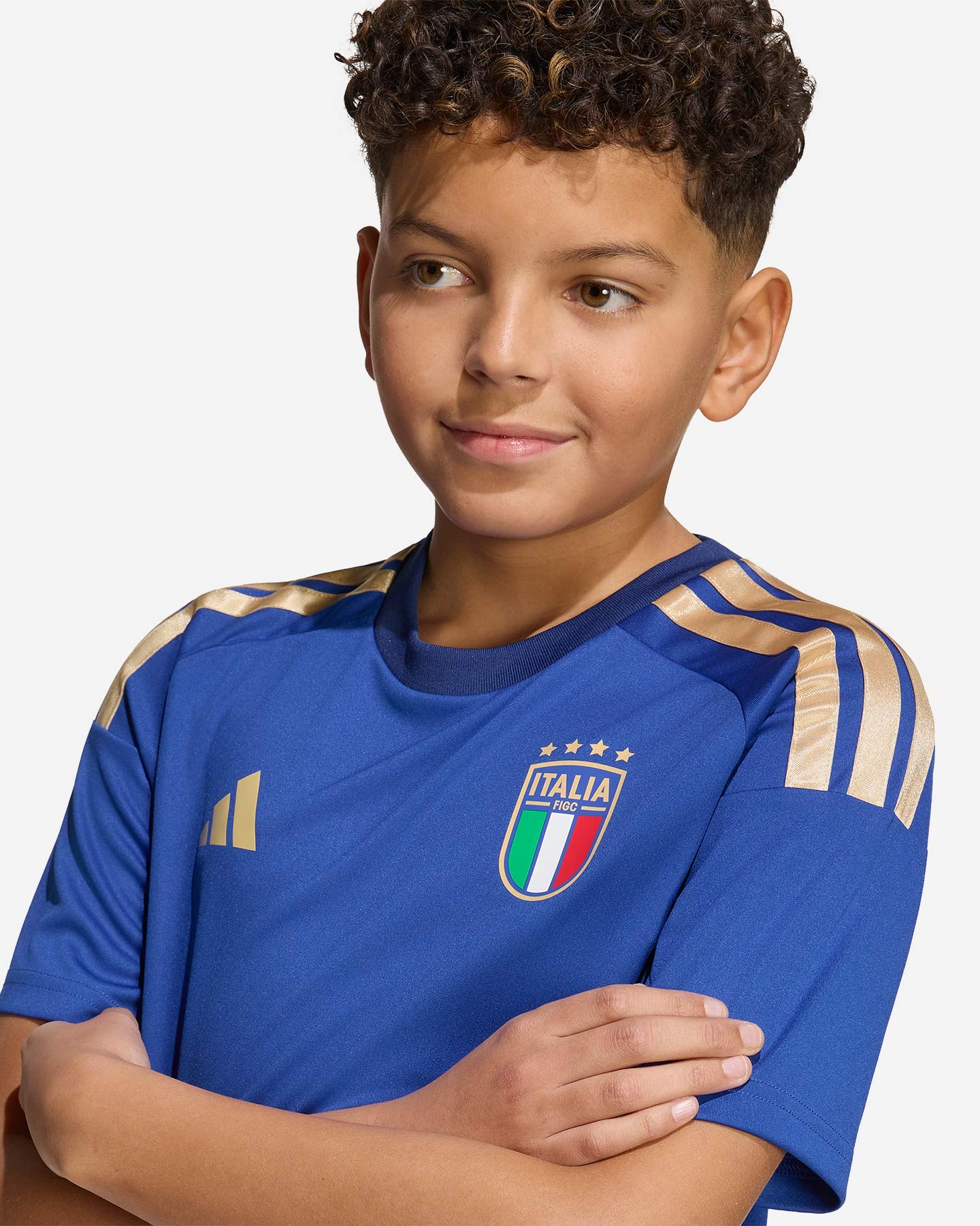 Maglia calcio ufficiale ADIDAS ITALIA 26 HOME FAN JR - Blu - 3 | Cisalfa Sport