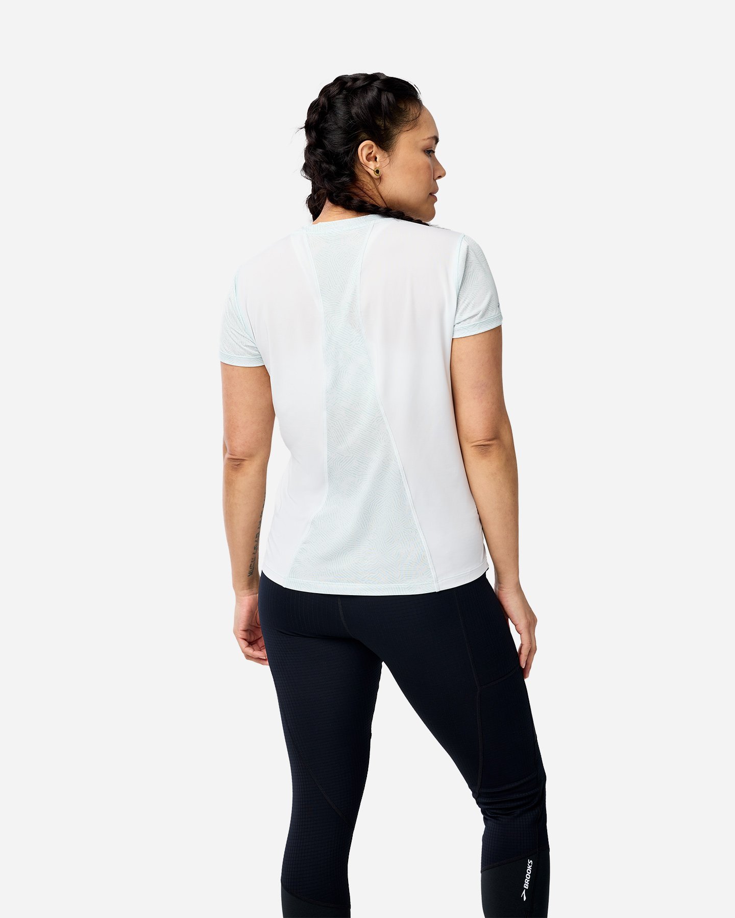 T-shirt running BROOKS SPRINT FREE 3.0 W - Bianco - 2 | Cisalfa Sport
