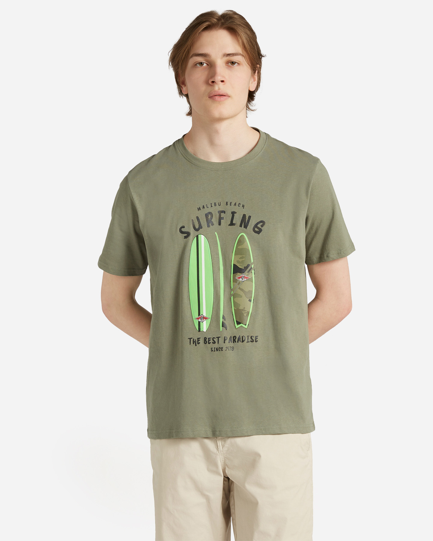 T-shirt BEAR SURFER CONCEPT M - Verde - 0 | Cisalfa Sport