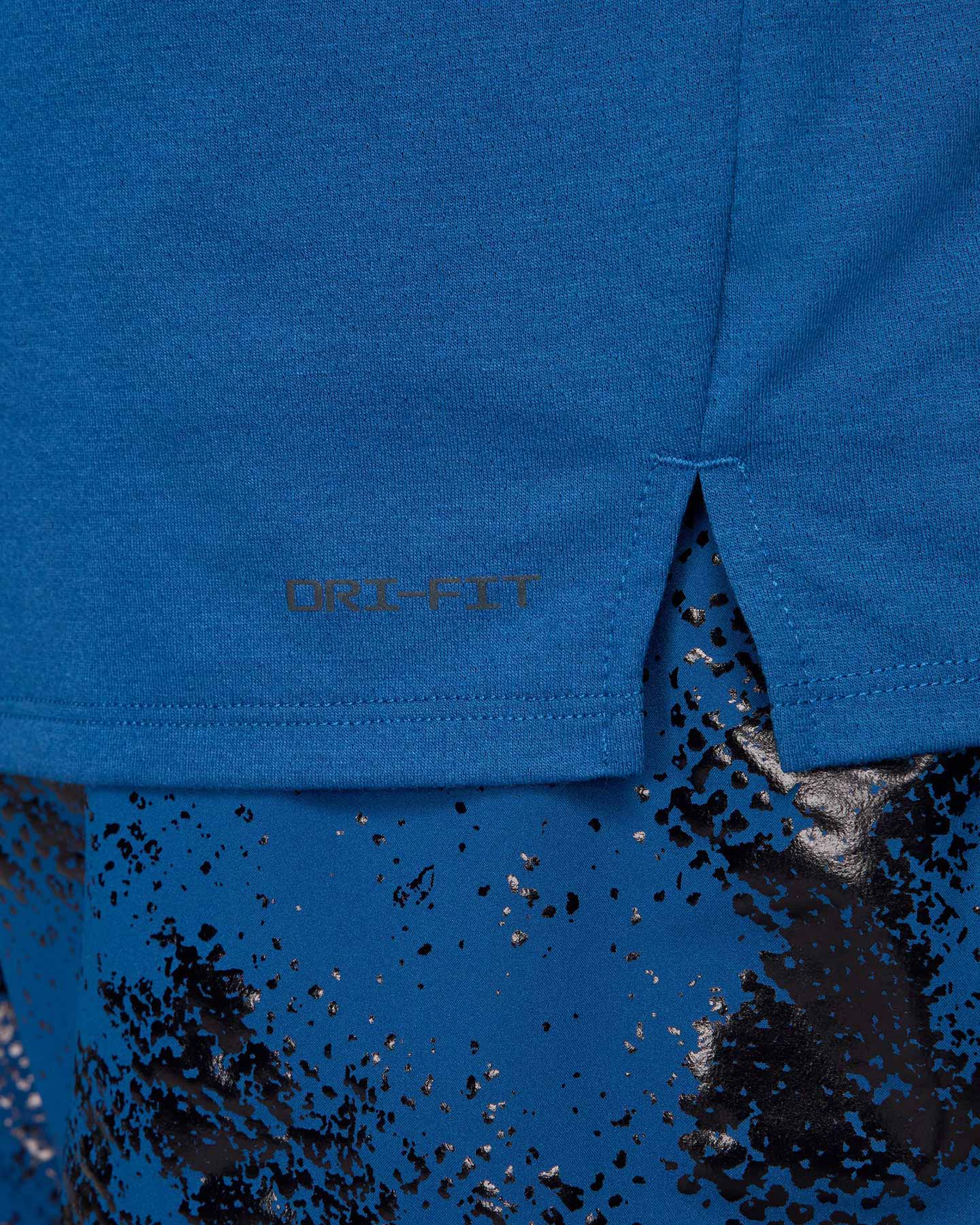 T-shirt running NIKE RISE 365 M - Blu - 3 | Cisalfa Sport