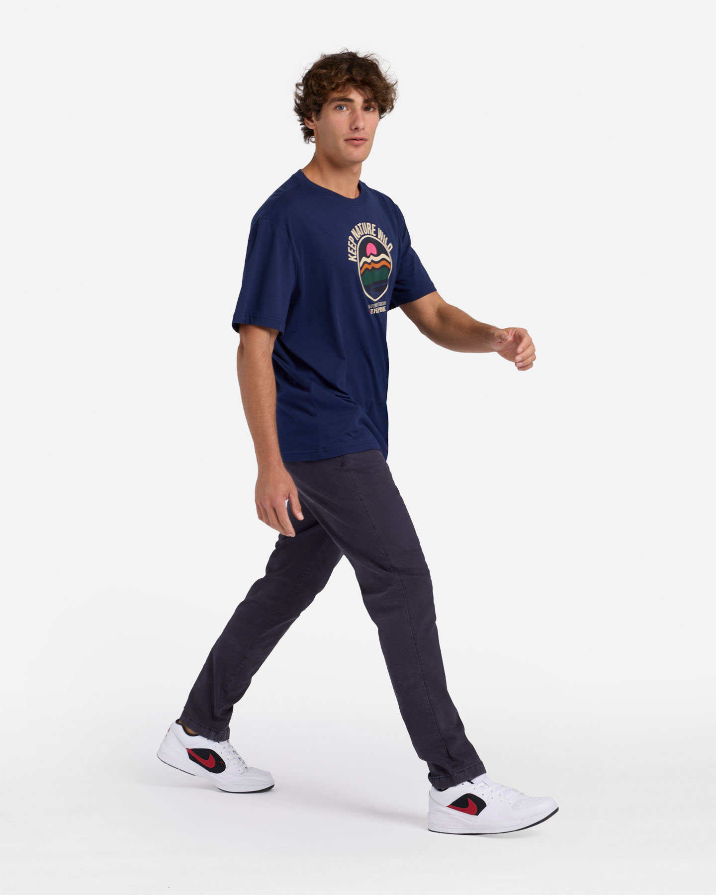 T-shirt THINK PINK GRAPHIC M - Blu - 3 | Cisalfa Sport