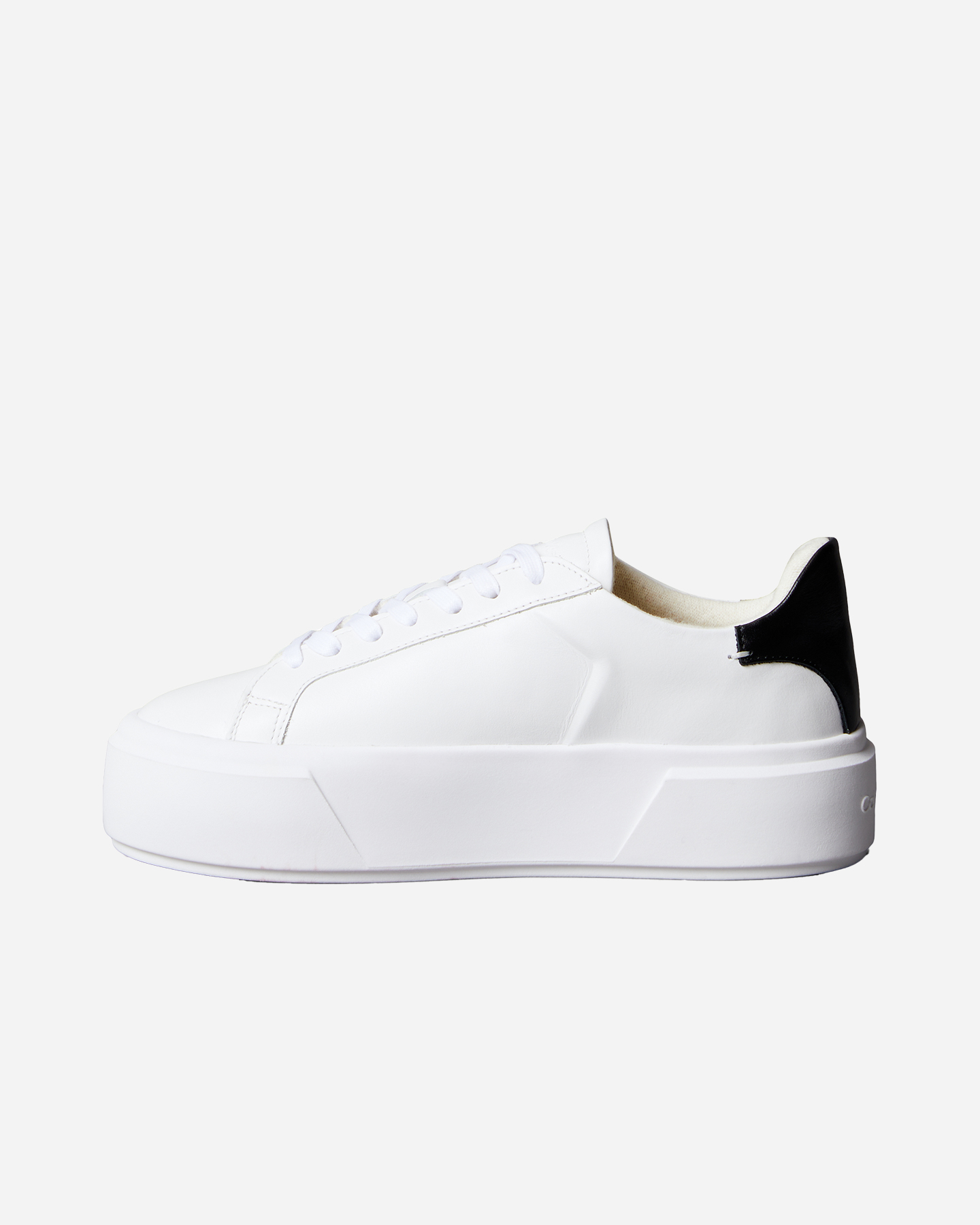 Scarpe sneakers CALVIN KLEIN JEANS FLATFORM LACE UP LEATHER W - Bianco - 5 | Cisalfa Sport