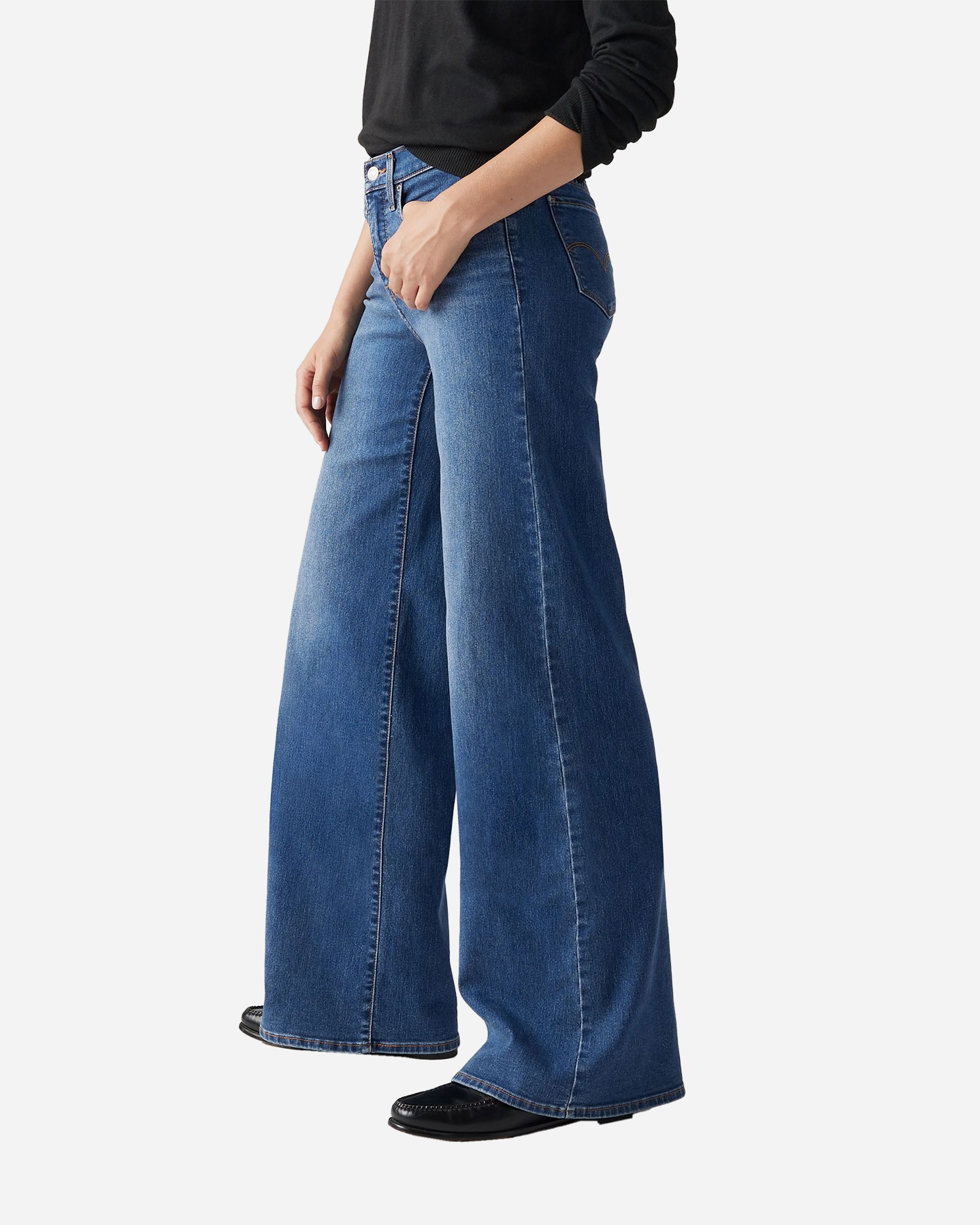 Jeans LEVI'S SHAPING WIDE LEG 318 L32 W - Blu - 2 | Cisalfa Sport