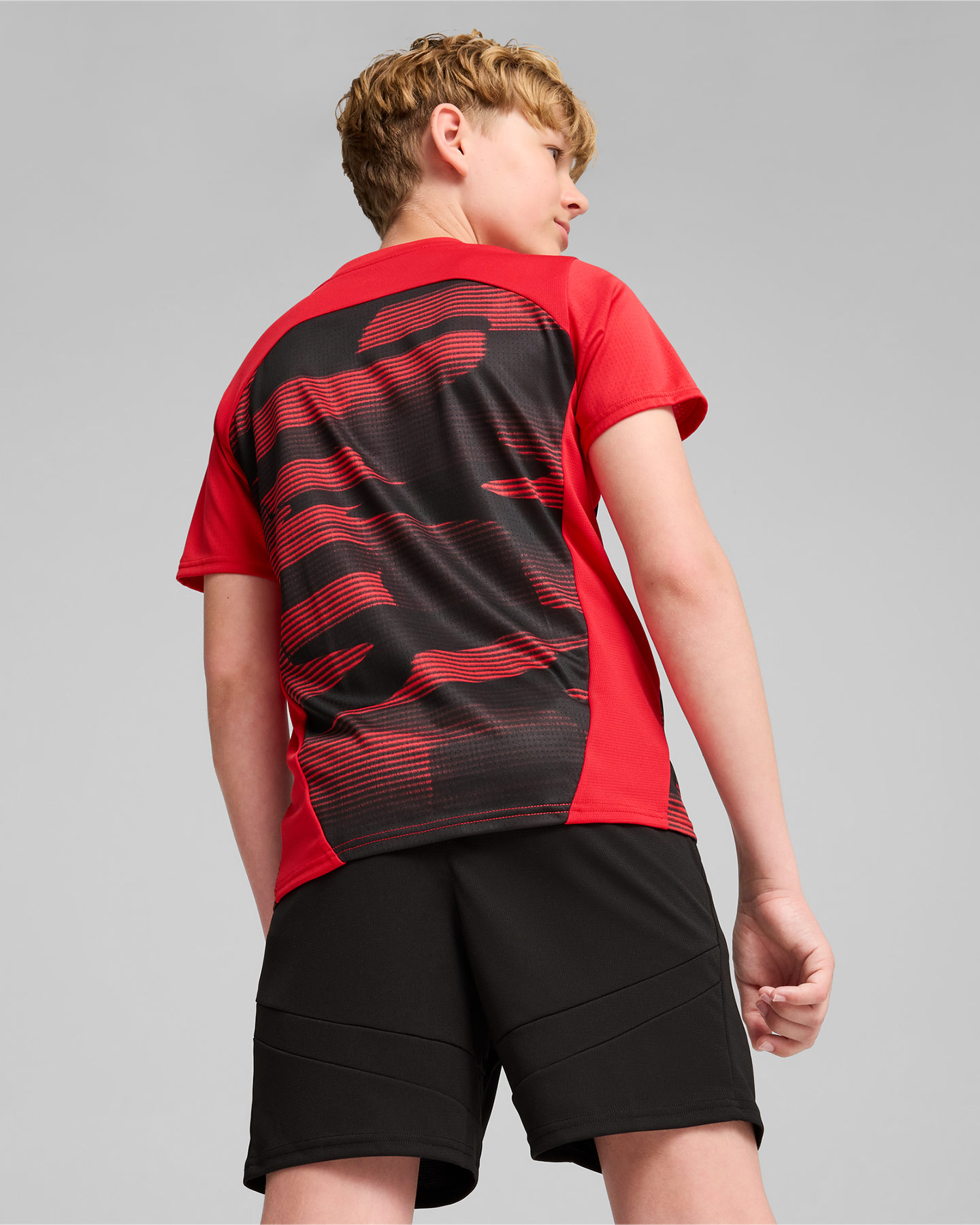 Abbigliamento calcio ufficiale PUMA MILAN HOME PREMATCH 24-25 JR - Color mix - 3 | Cisalfa Sport