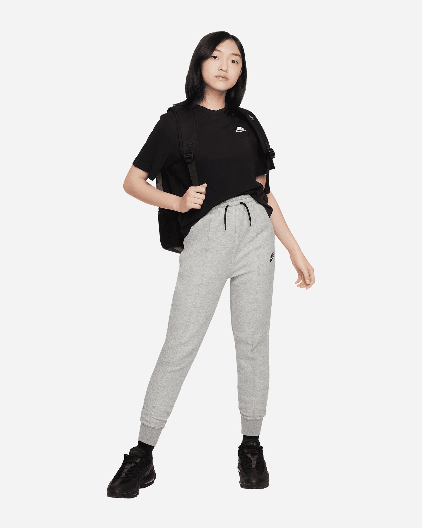 Pantalone NIKE TECH FLEECE JR - Grigio - 2 | Cisalfa Sport
