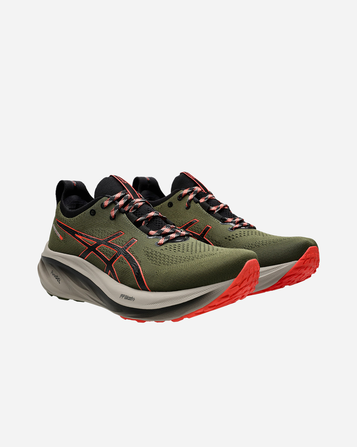 asics gel nimbus bambino verde