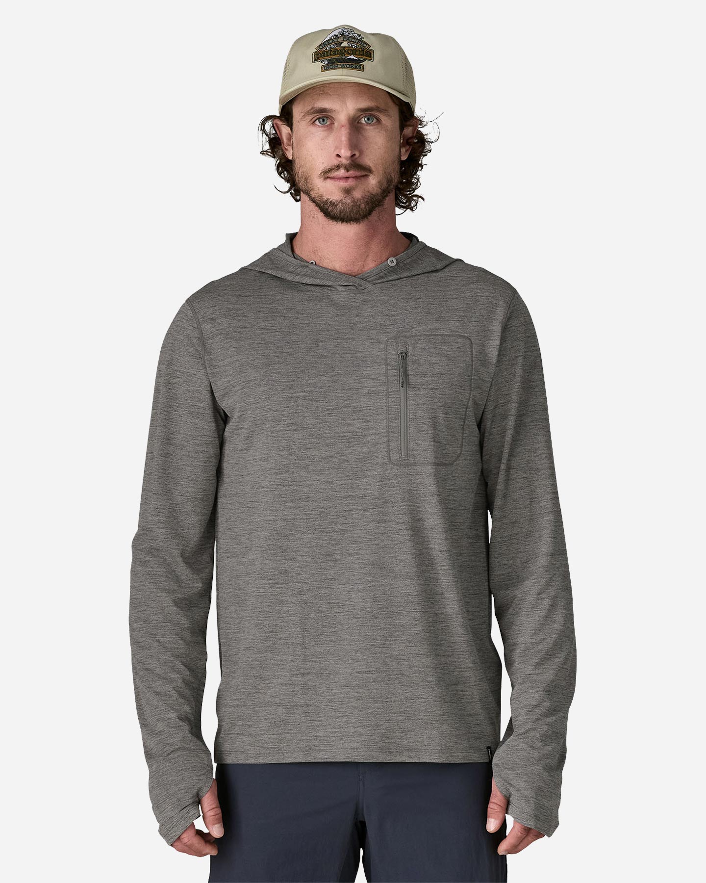 Felpa PATAGONIA CAPILENE COOL SUN M - Grigio - 1 | Cisalfa Sport