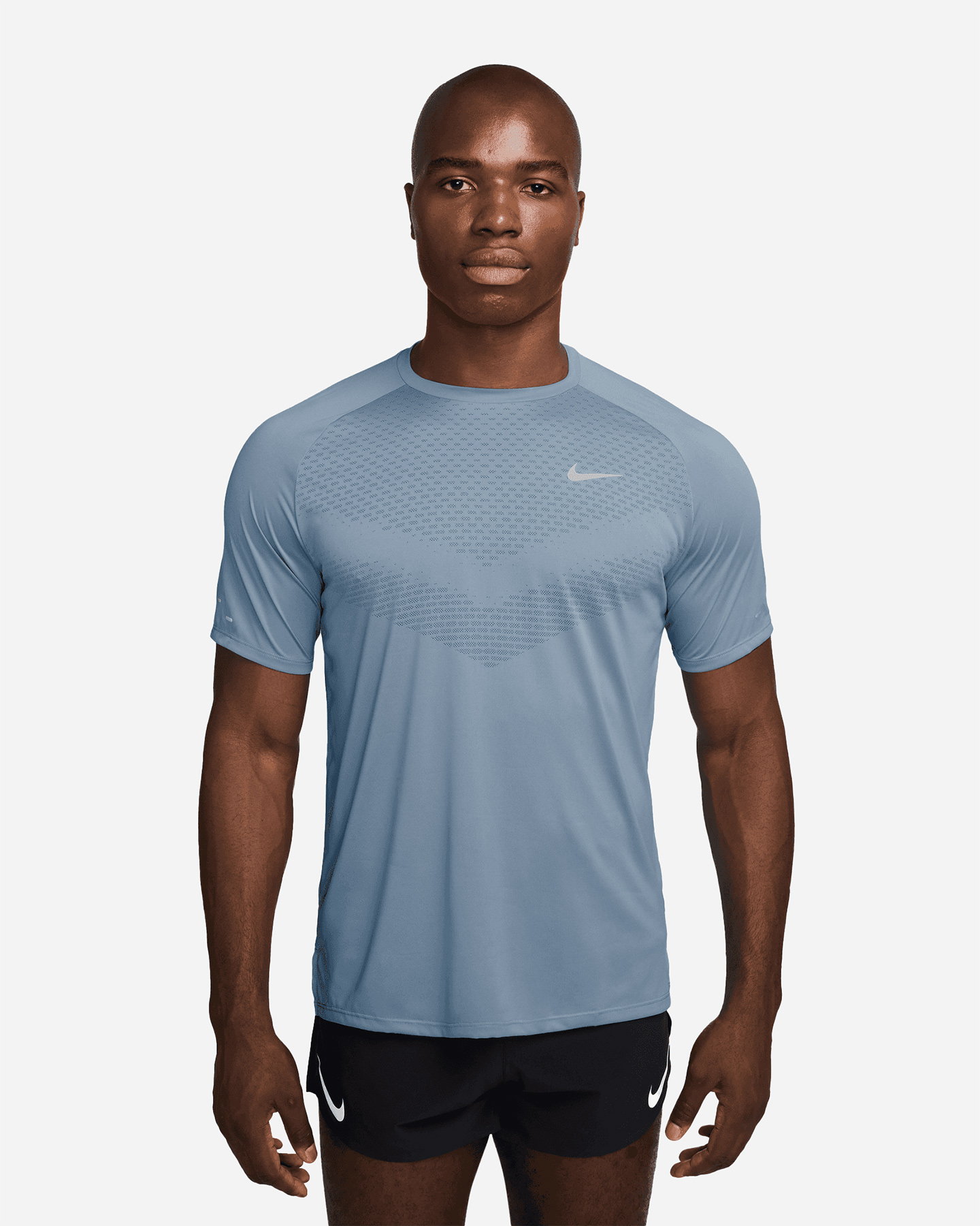 T-shirt running NIKE STRIDE M - Azzurro - 0 | Cisalfa Sport