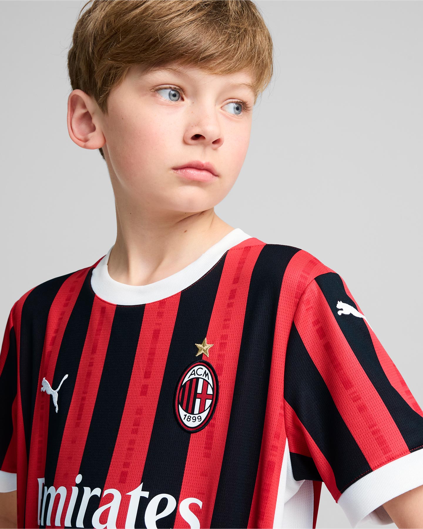 Maglia calcio ufficiale PUMA MILAN HOME 24-25 JR - Color mix - 4 | Cisalfa Sport