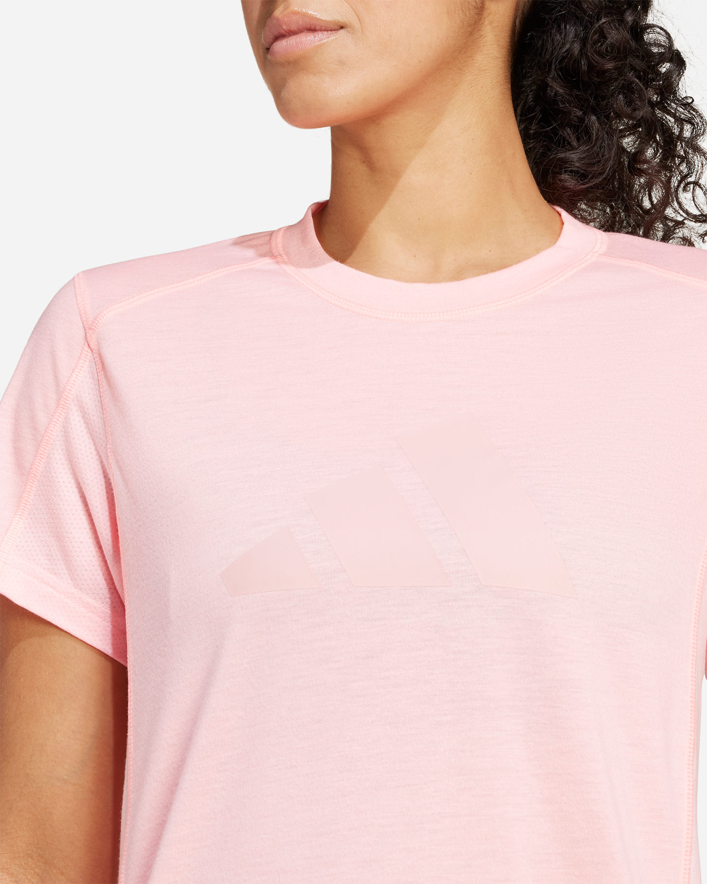 T-shirt training ADIDAS TR-ESS BIG LOGO W - Rosa - 4 | Cisalfa Sport