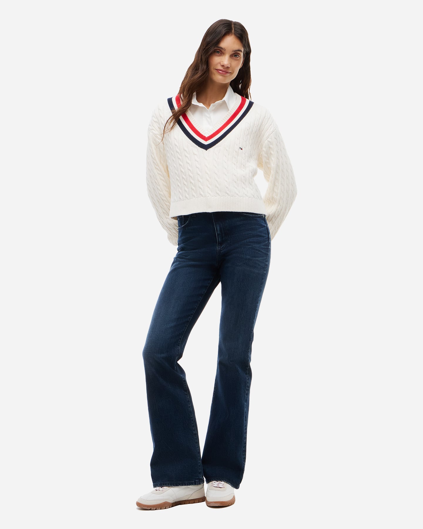 Maglione TOMMY HILFIGER CABLE W - Bianco - 3 | Cisalfa Sport
