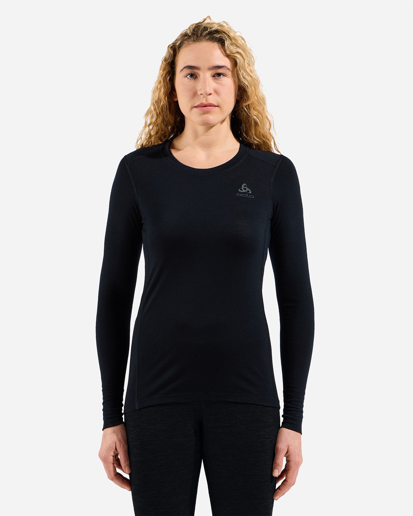 Maglia intimo tecnico ODLO MERINO 200 W - Nero - 2 | Cisalfa Sport
