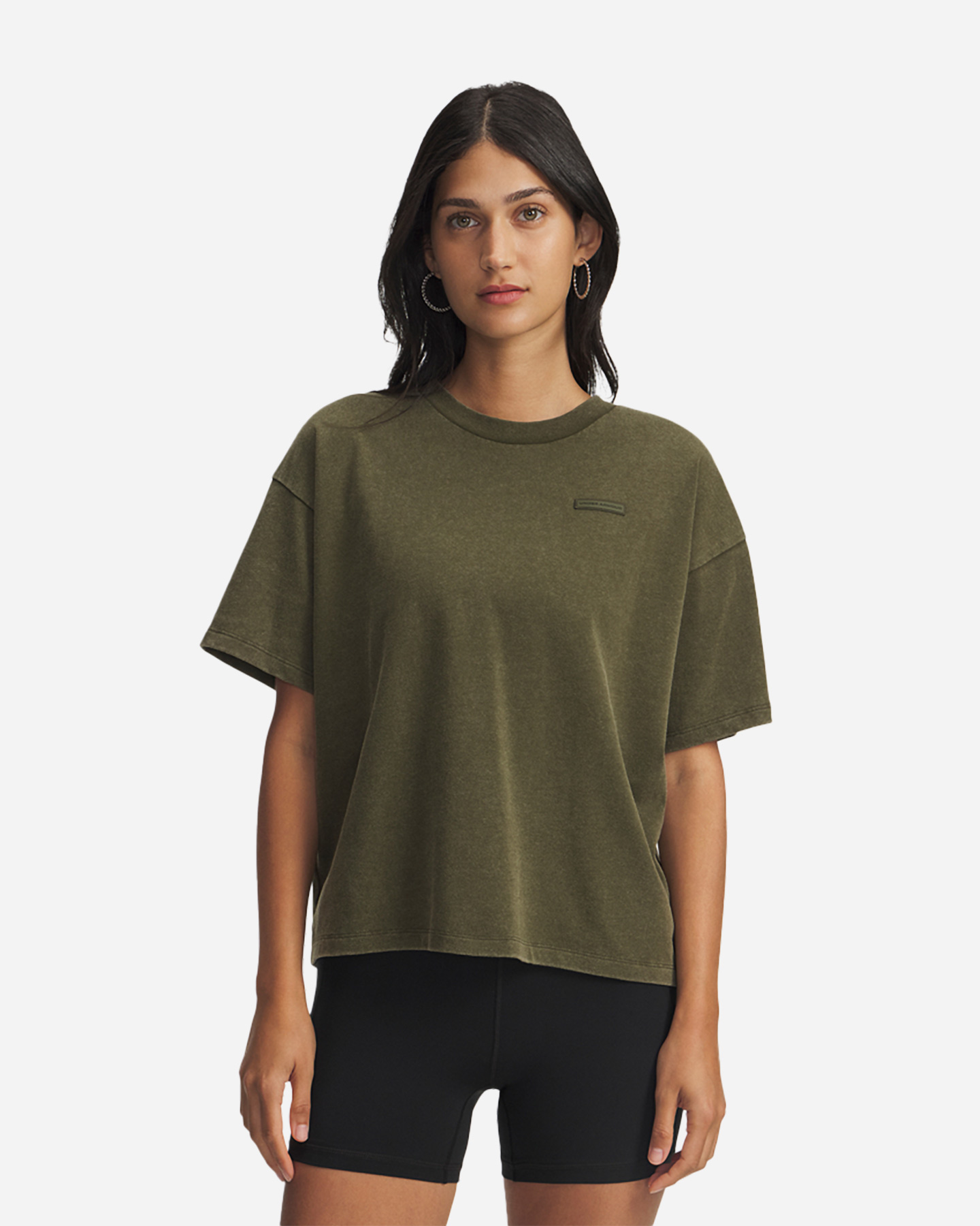 T-shirt UNDER ARMOUR SMALL LOGO W - Verde - 0 | Cisalfa Sport