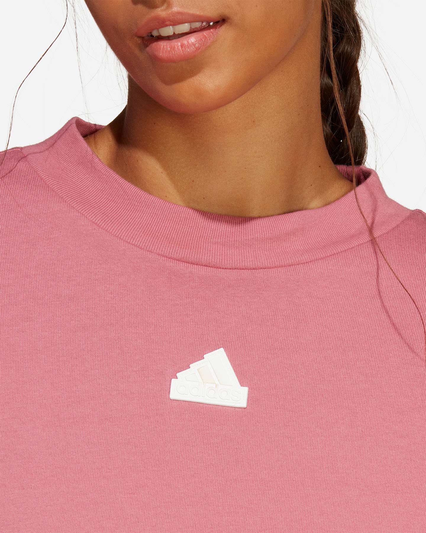 T-shirt ADIDAS 3STRIPES W - Rosa - 4 | Cisalfa Sport