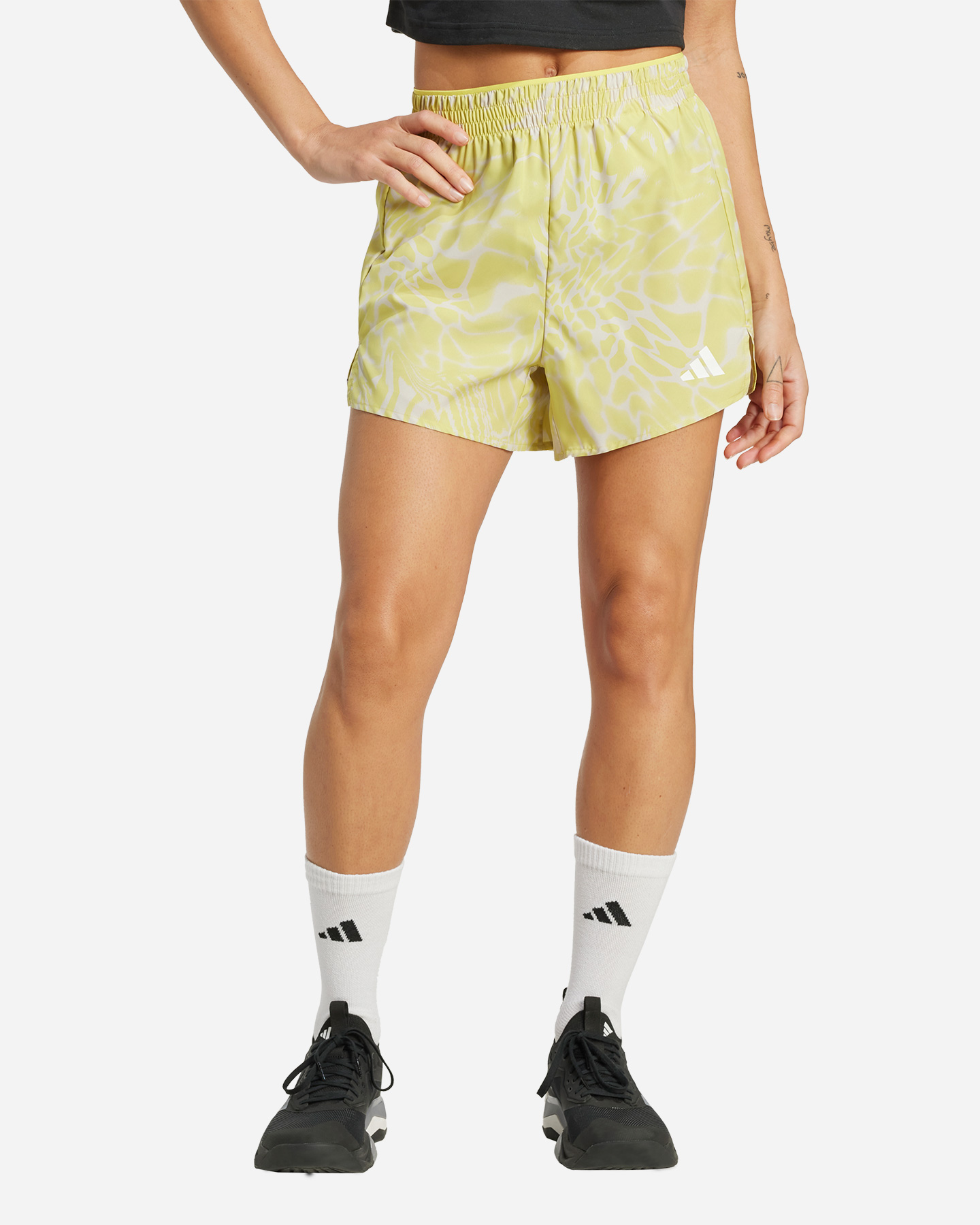 Short training ADIDAS PRINTED W - Giallo - 1 | Cisalfa Sport