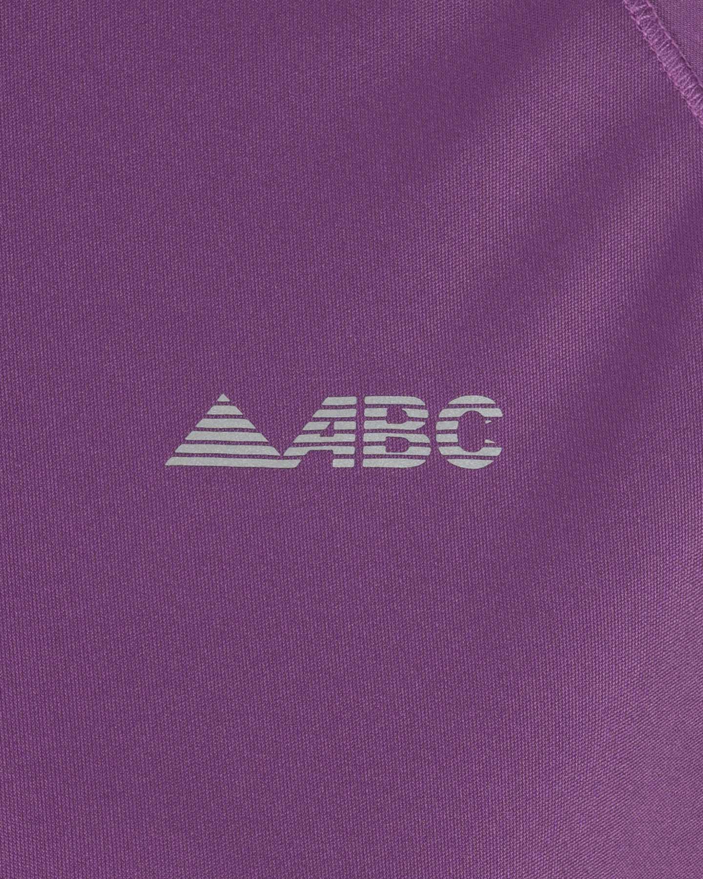 Maglia running ABC ESSENTIAL W - Viola - 2 | Cisalfa Sport