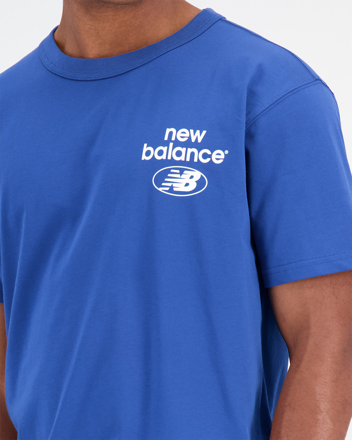 T-shirt NEW BALANCE ESSENTIAL REIMAGINED M - Blu - 3 | Cisalfa Sport