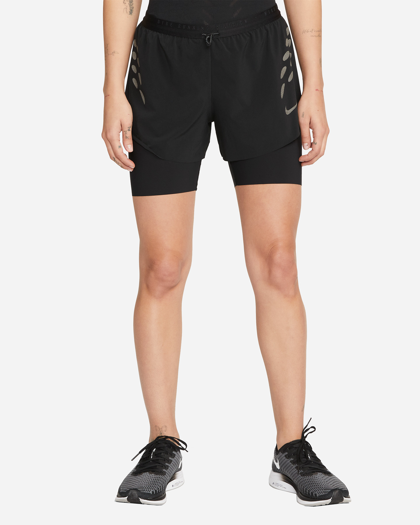 Short running NIKE DRI FIT RUN DIVISION 2IN1 W - Nero - 0 | Cisalfa Sport