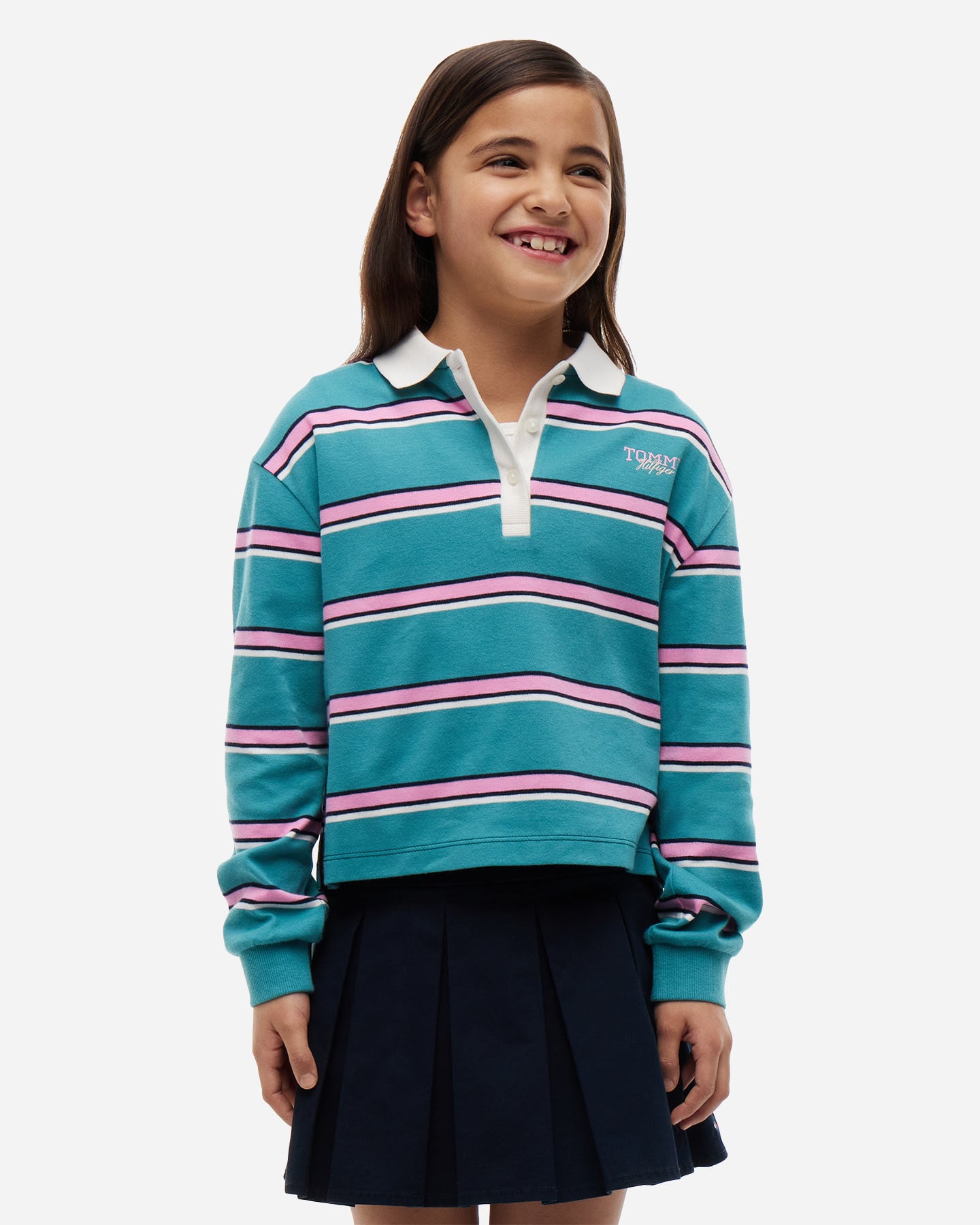 Polo TOMMY HILFIGER RUGBY STRIPE JR - Verde - 1 | Cisalfa Sport
