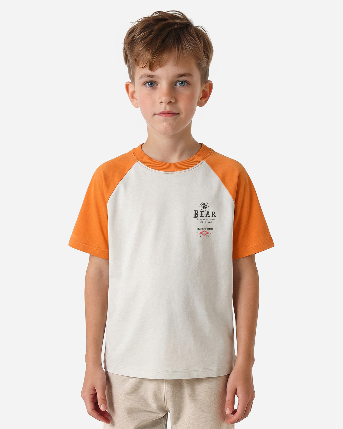 T-shirt BEAR WAVES AFTER WAVES JR - Beige - 2 | Cisalfa Sport