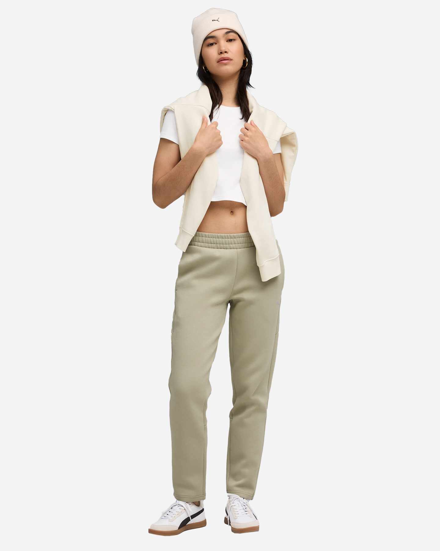 Pantalone PUMA EVOSTRIPE W - Verde - 4 | Cisalfa Sport