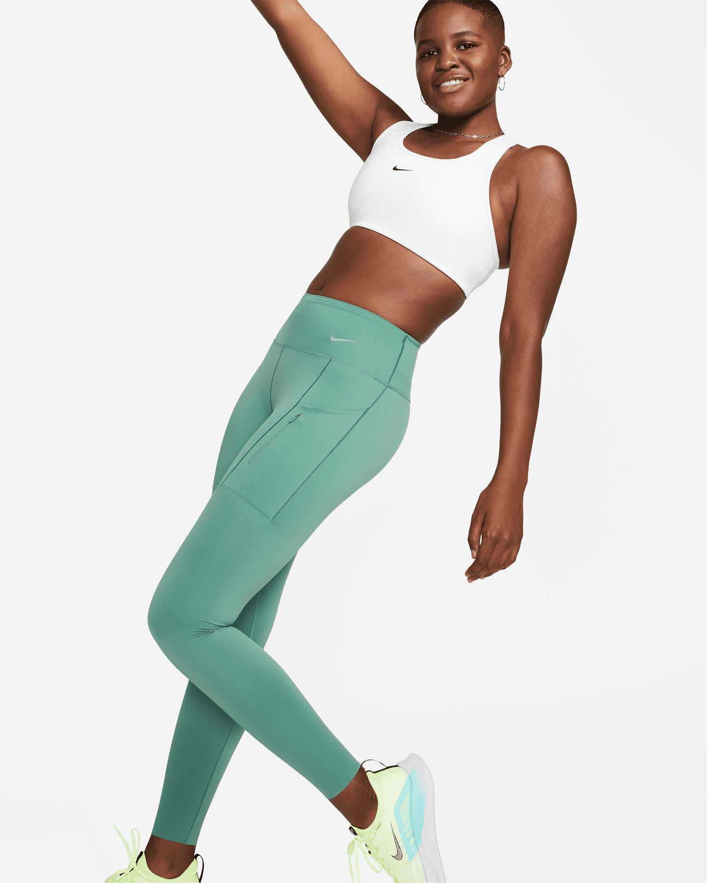 Leggings NIKE POLY GO W - Verde - 2 | Cisalfa Sport