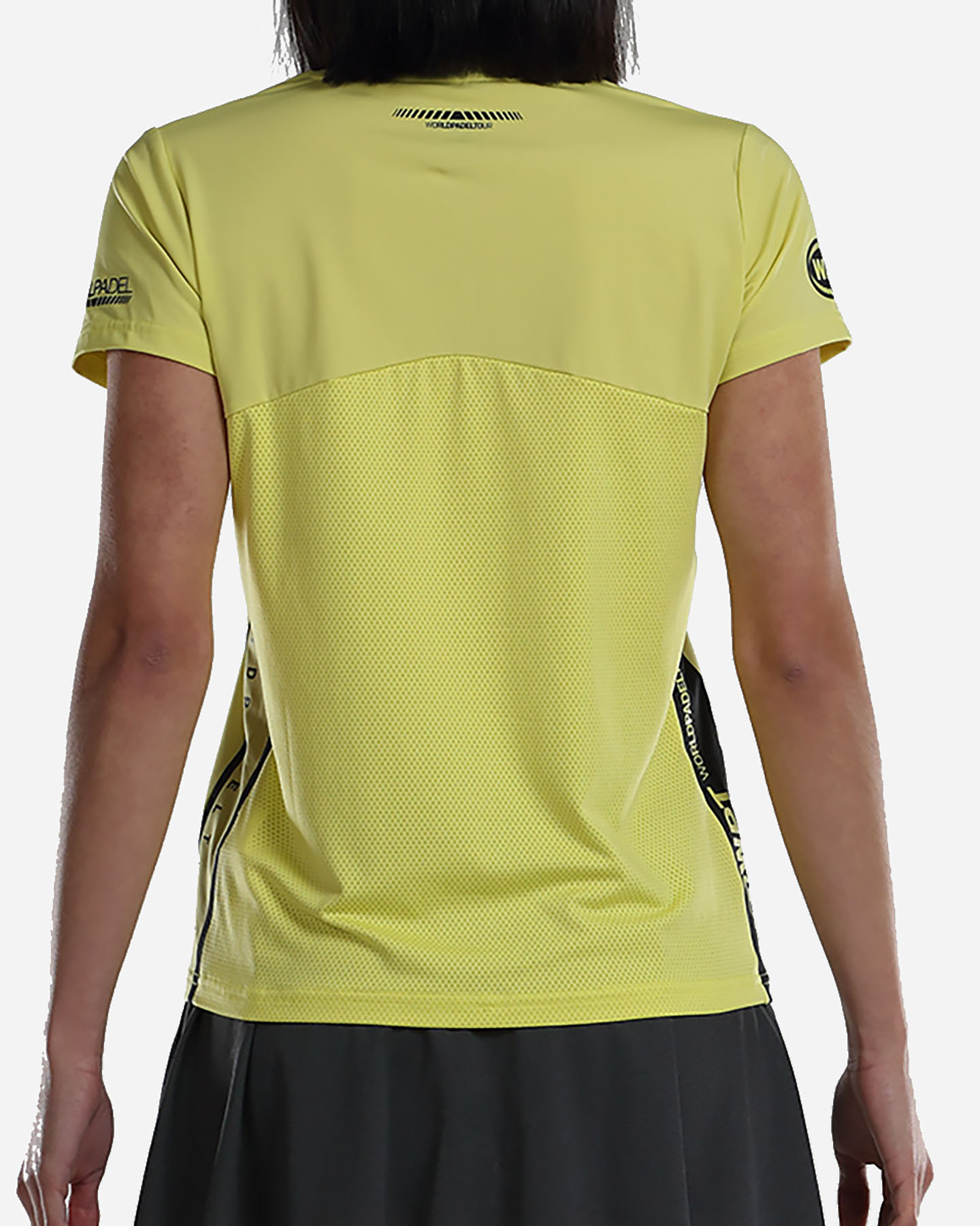 T-shirt tennis BULLPADEL LLAMA W - Giallo - 3 | Cisalfa Sport