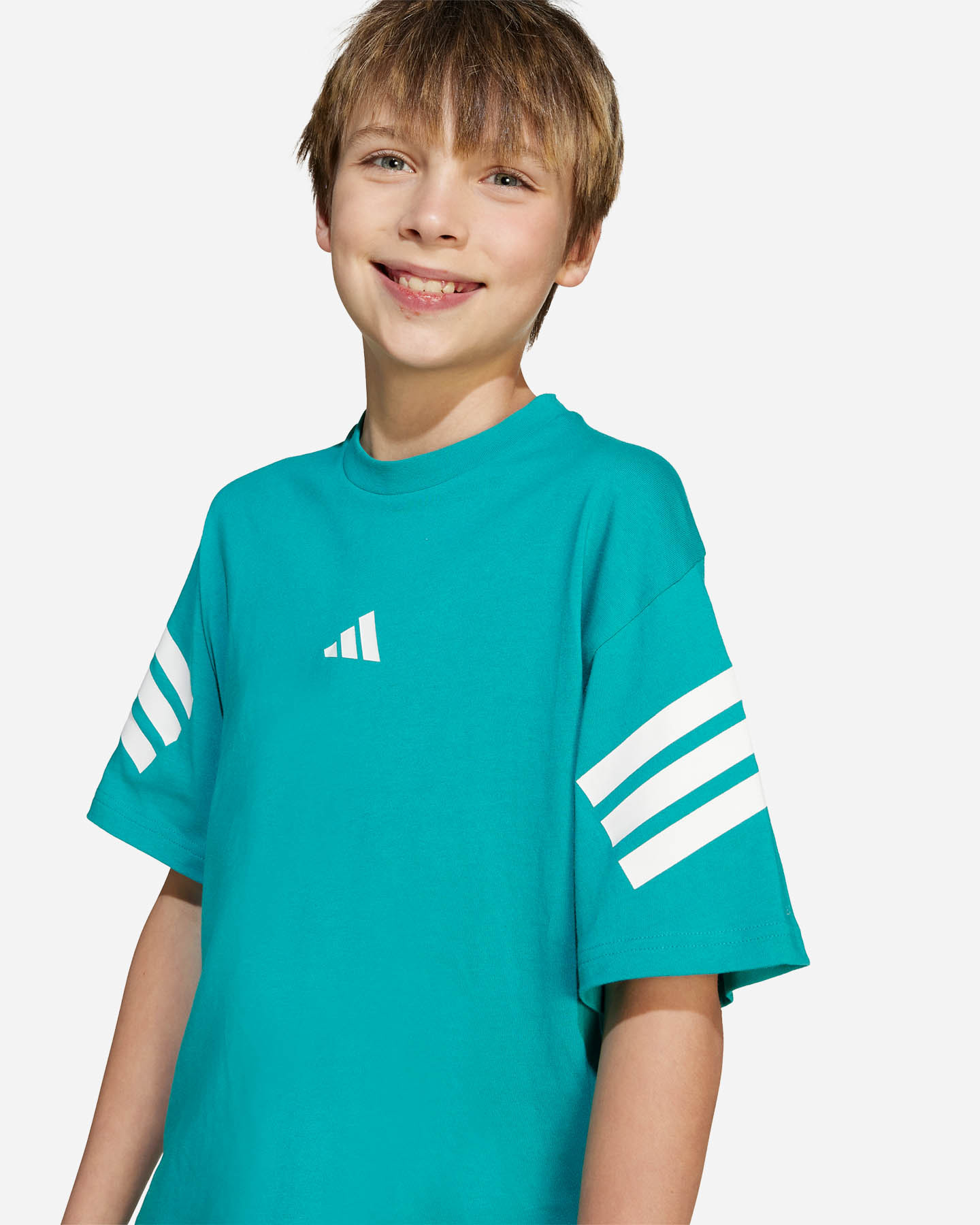 T-shirt ADIDAS 3STRIPES JR - Verde - 4 | Cisalfa Sport