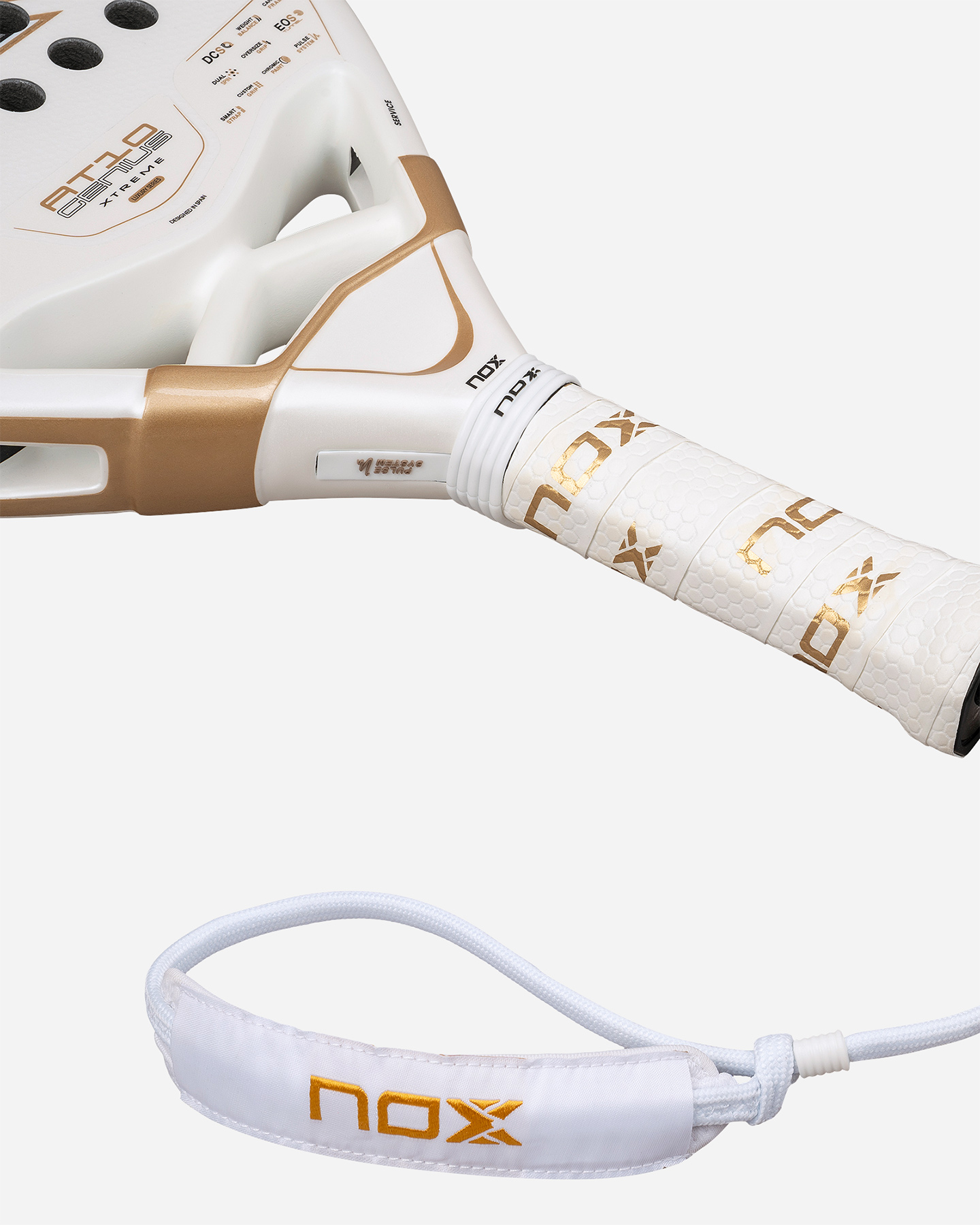 Racchetta padel performance NOX AT10 GENIUS 12K ALUM XTREM 2026 BY AGUSTIN  - Bianco - 5 | Cisalfa Sport