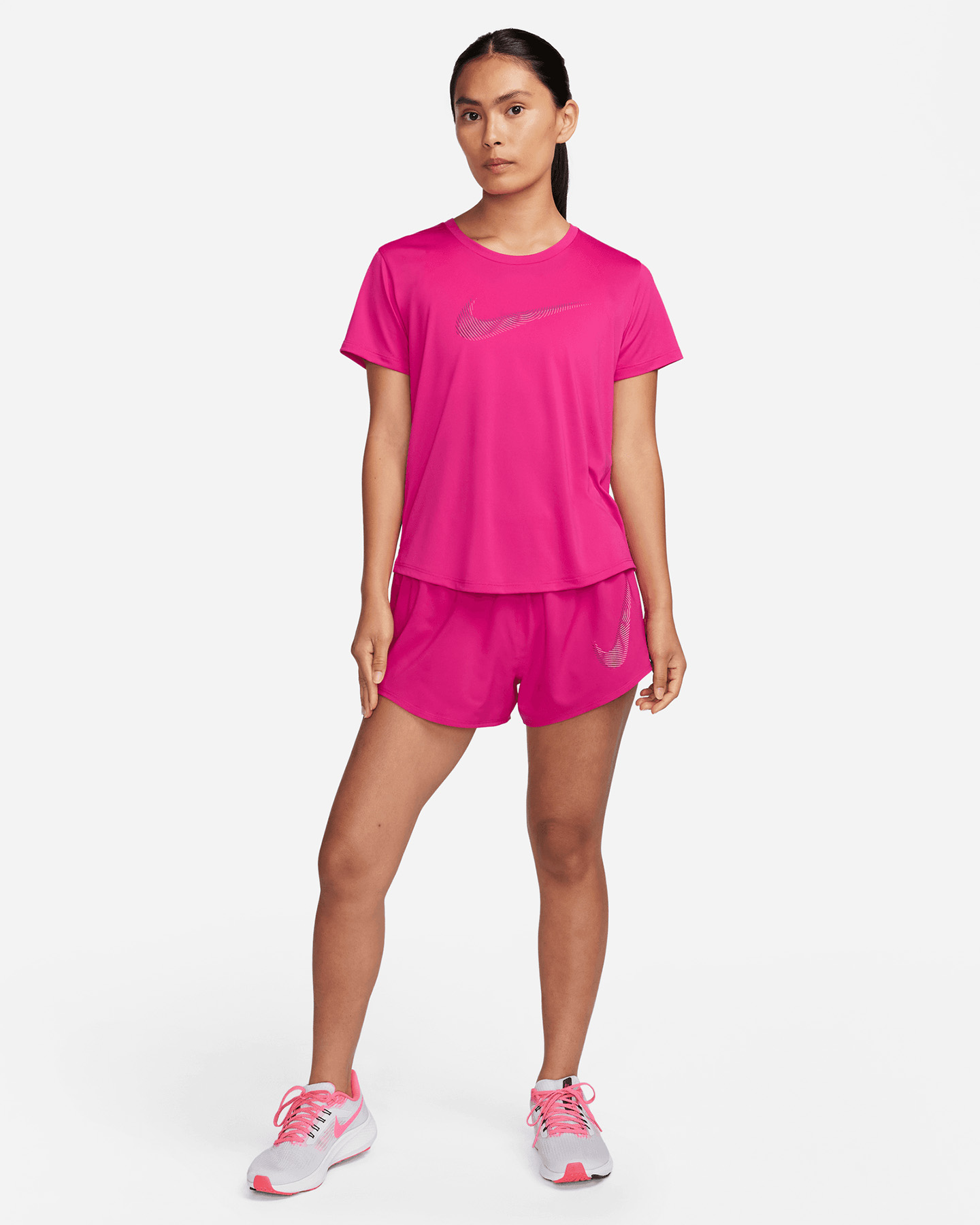 T-shirt running NIKE SWOOSH W - Rosa - 4 | Cisalfa Sport