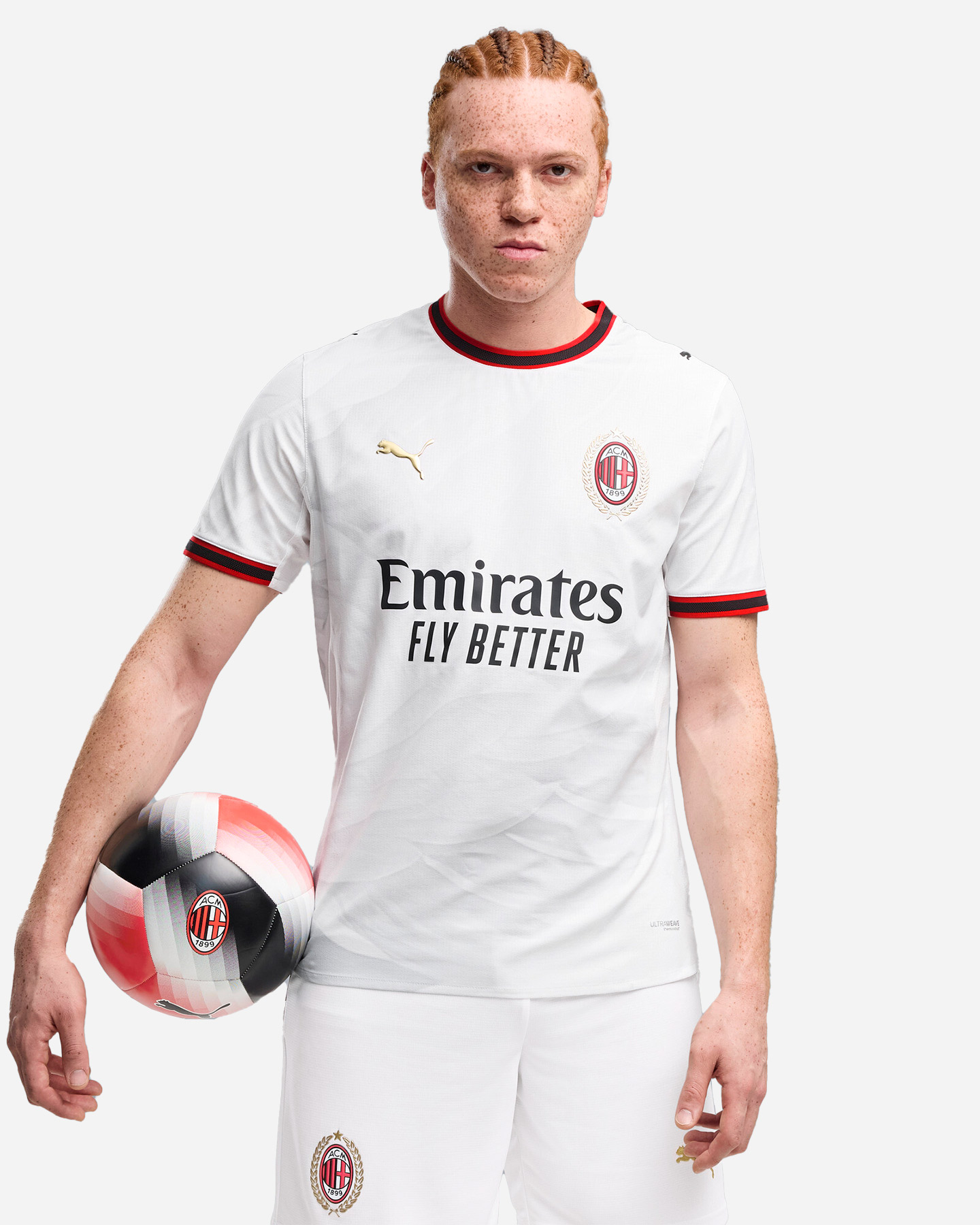 Maglia calcio ufficiale PUMA AC MILAN AWAY 26 M - Bianco - 2 | Cisalfa Sport