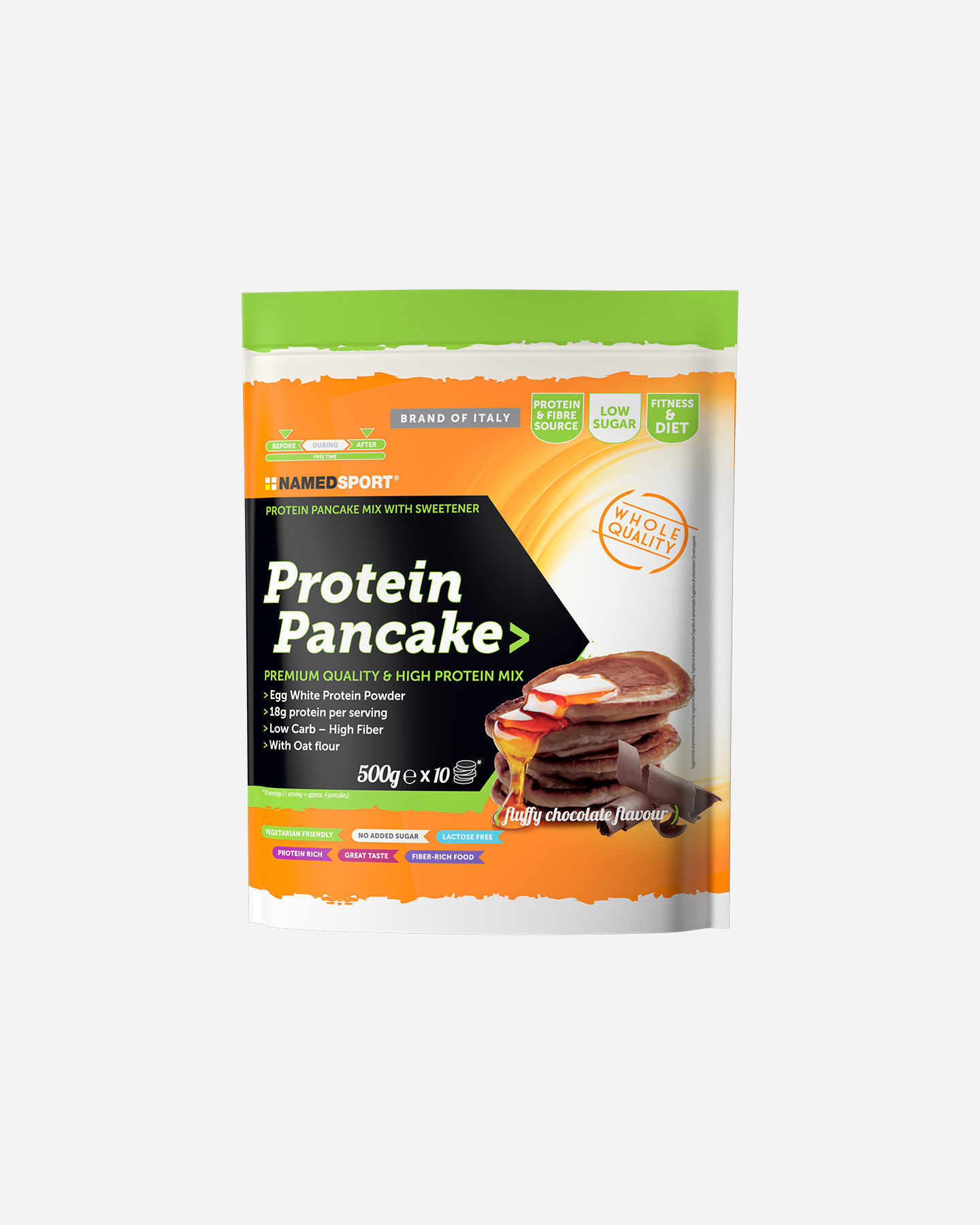Energetico NAMED SPORT PANCAKE FLUFFY CHOCOLATE 500G  - Color mix - 0 | Cisalfa Sport