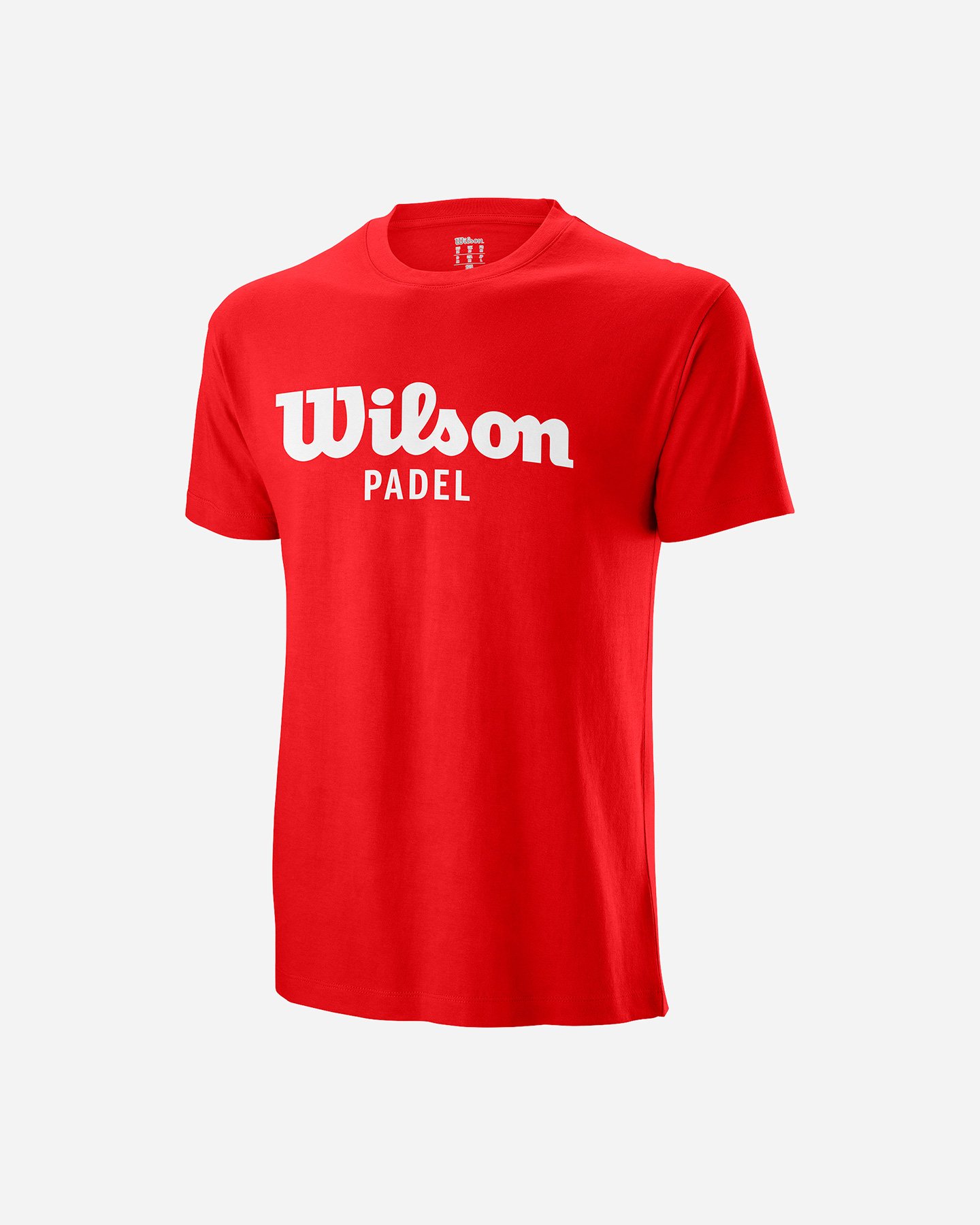 T-shirt tennis WILSON PADEL SCRIPT M - Rosso - 0 | Cisalfa Sport