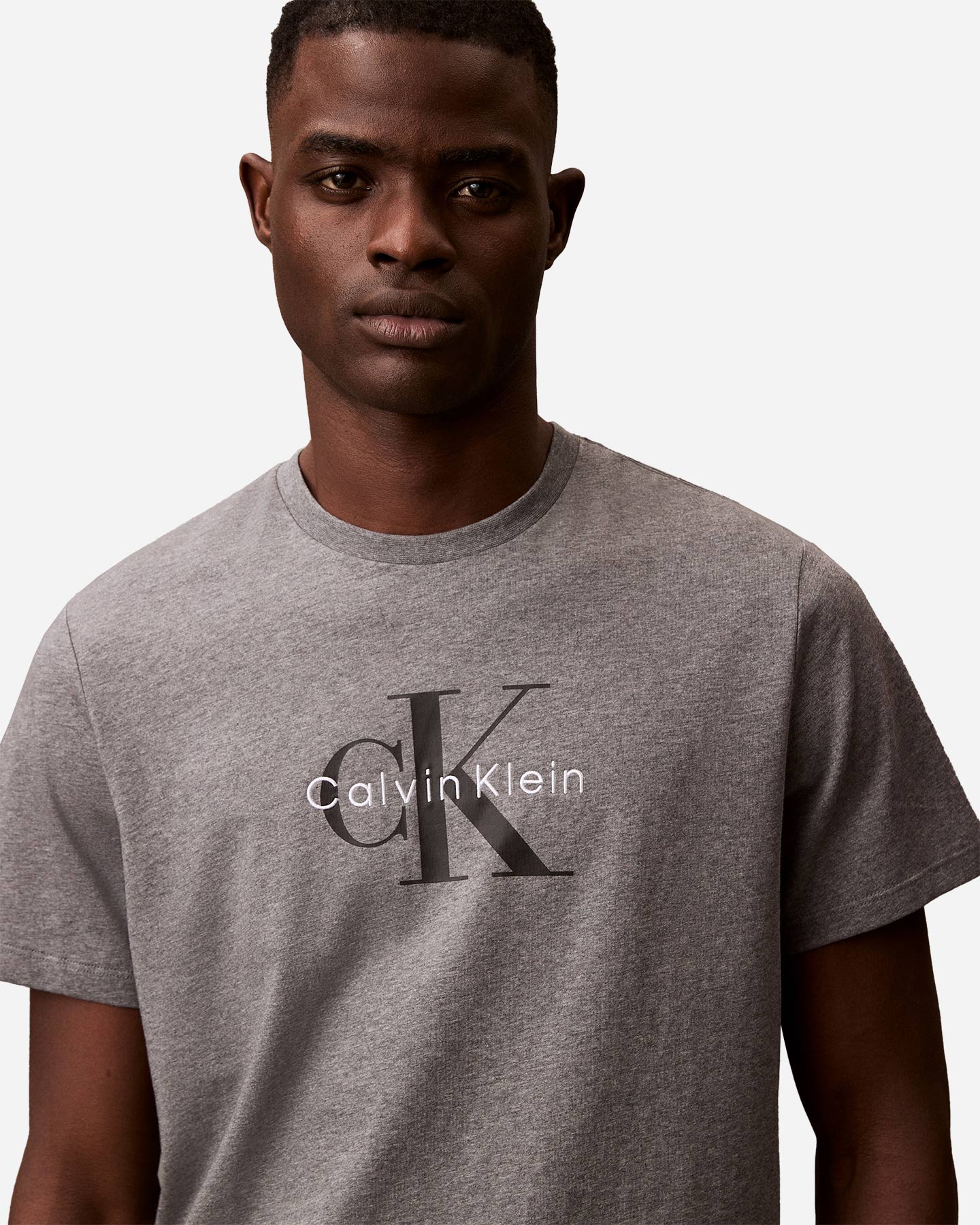 T-shirt CALVIN KLEIN JEANS HERO MONOLOGO M - Grigio - 4 | Cisalfa Sport
