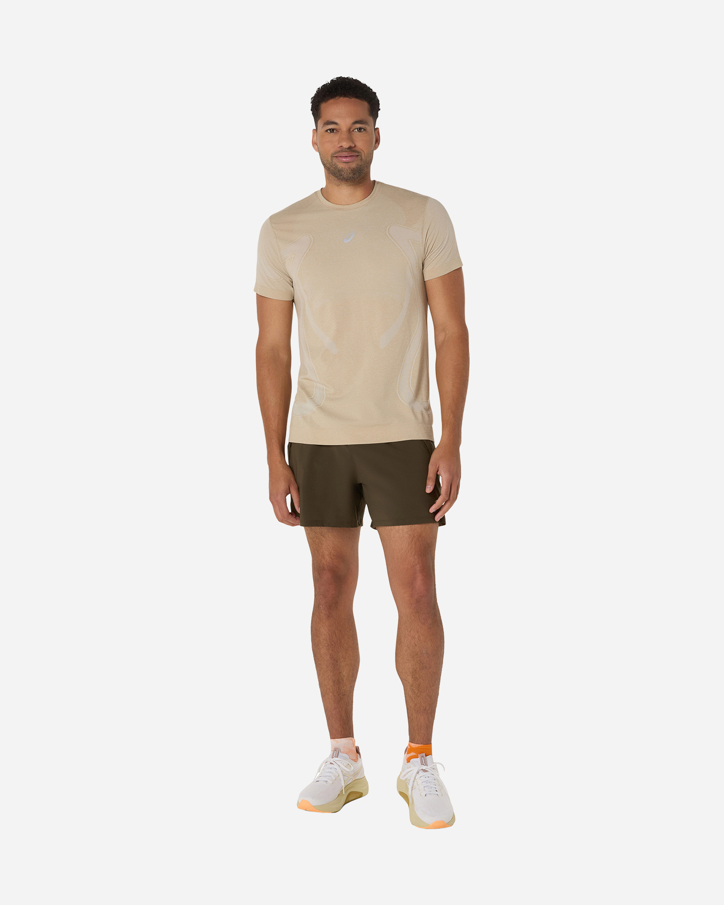 T-shirt running ASICS ROAD SEAMLESS M - Beige - 3 | Cisalfa Sport