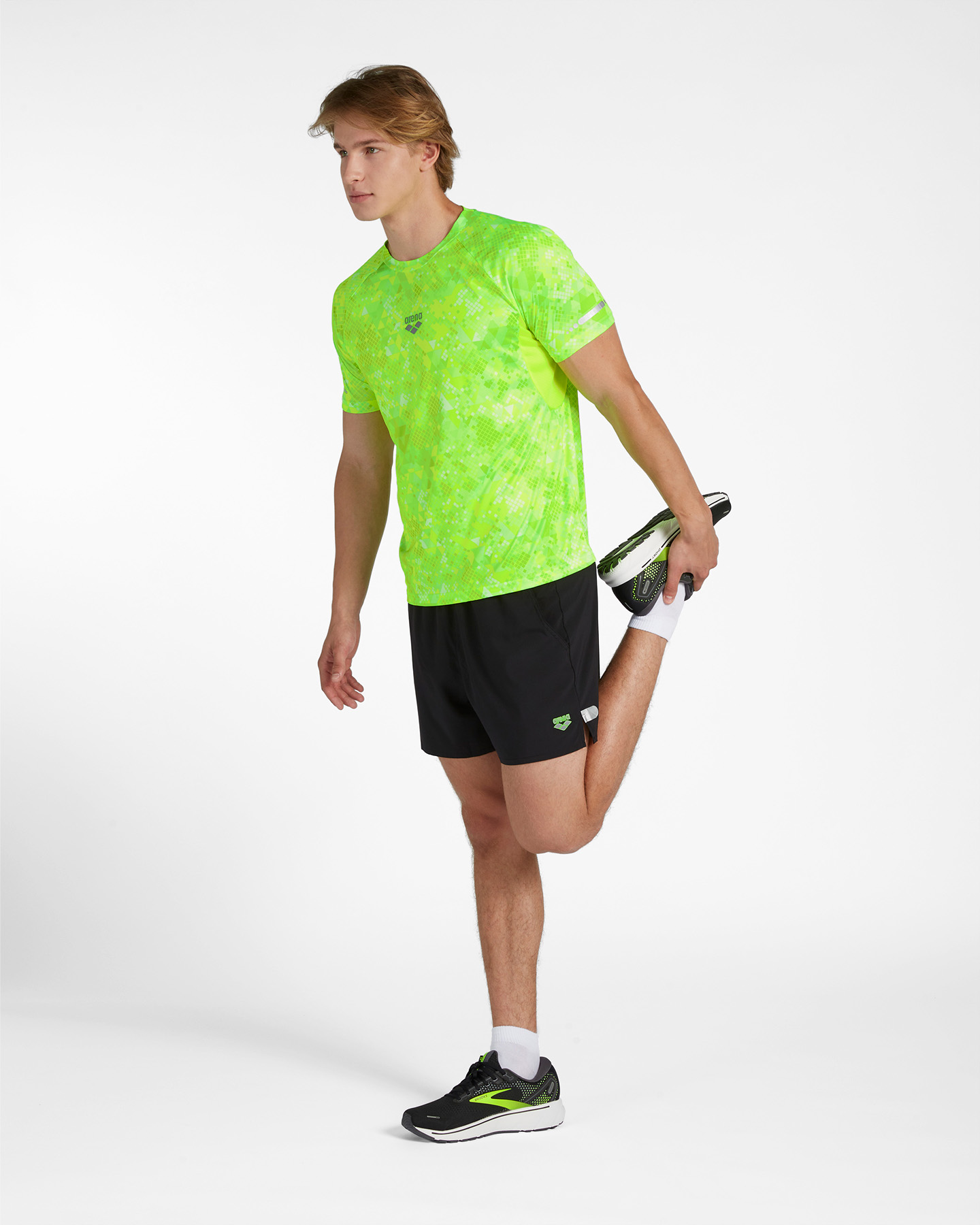T-shirt running ARENA AOP M - Verde - 1 | Cisalfa Sport