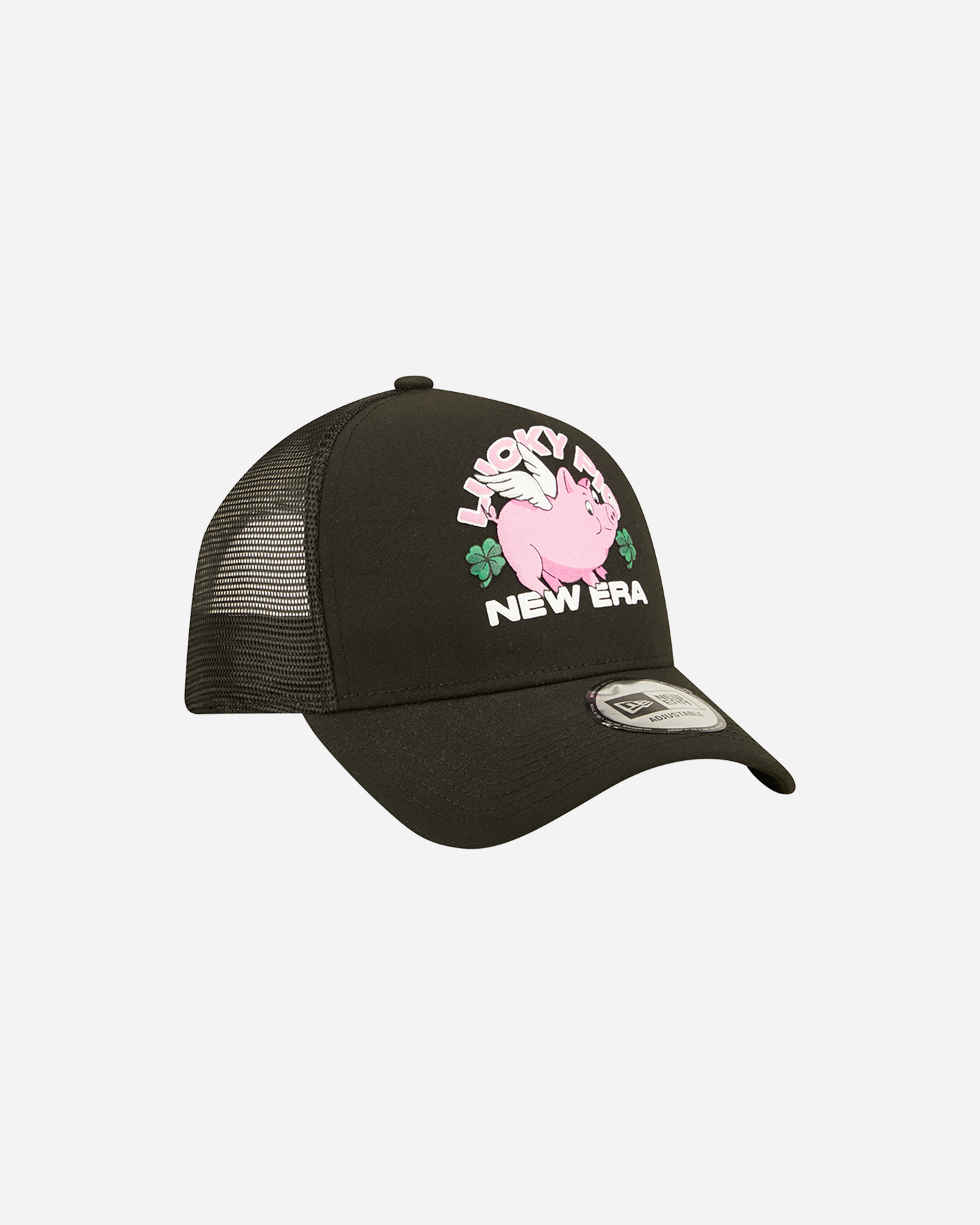 Cappellino NEW ERA TRUCKER SIGN LUCKY PIG BULLS  - Nero - 2 | Cisalfa Sport