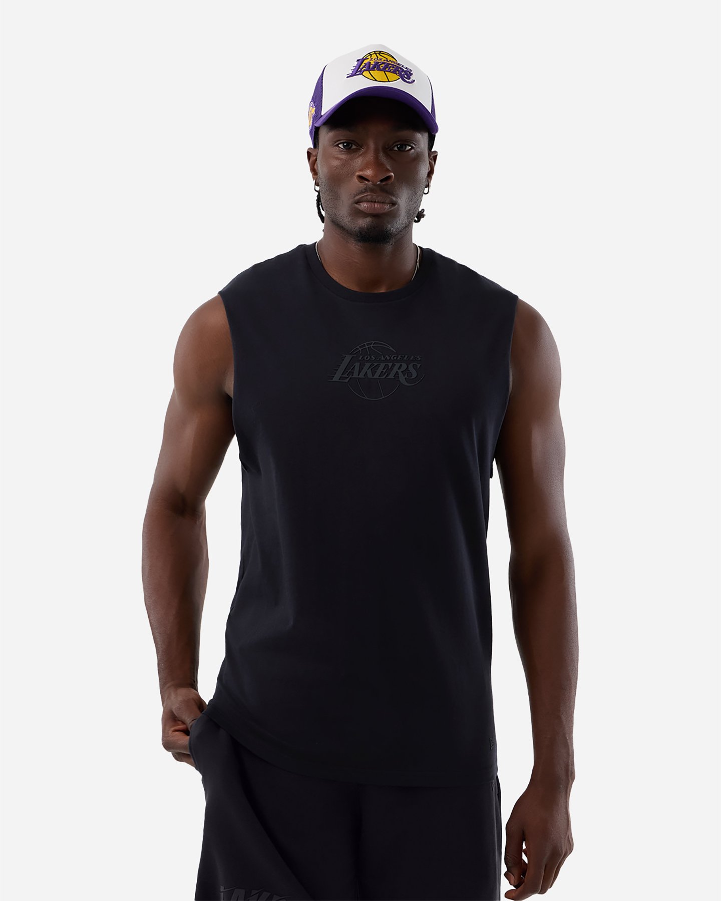 New Era Los Angeles Lakers Nba Core Plus M - Maglia Basket - Uomo - Nero