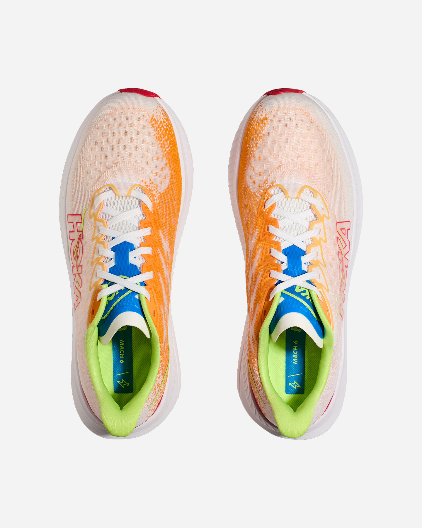 Scarpe running HOKA MACH 6 M - Bianco - 3 | Cisalfa Sport