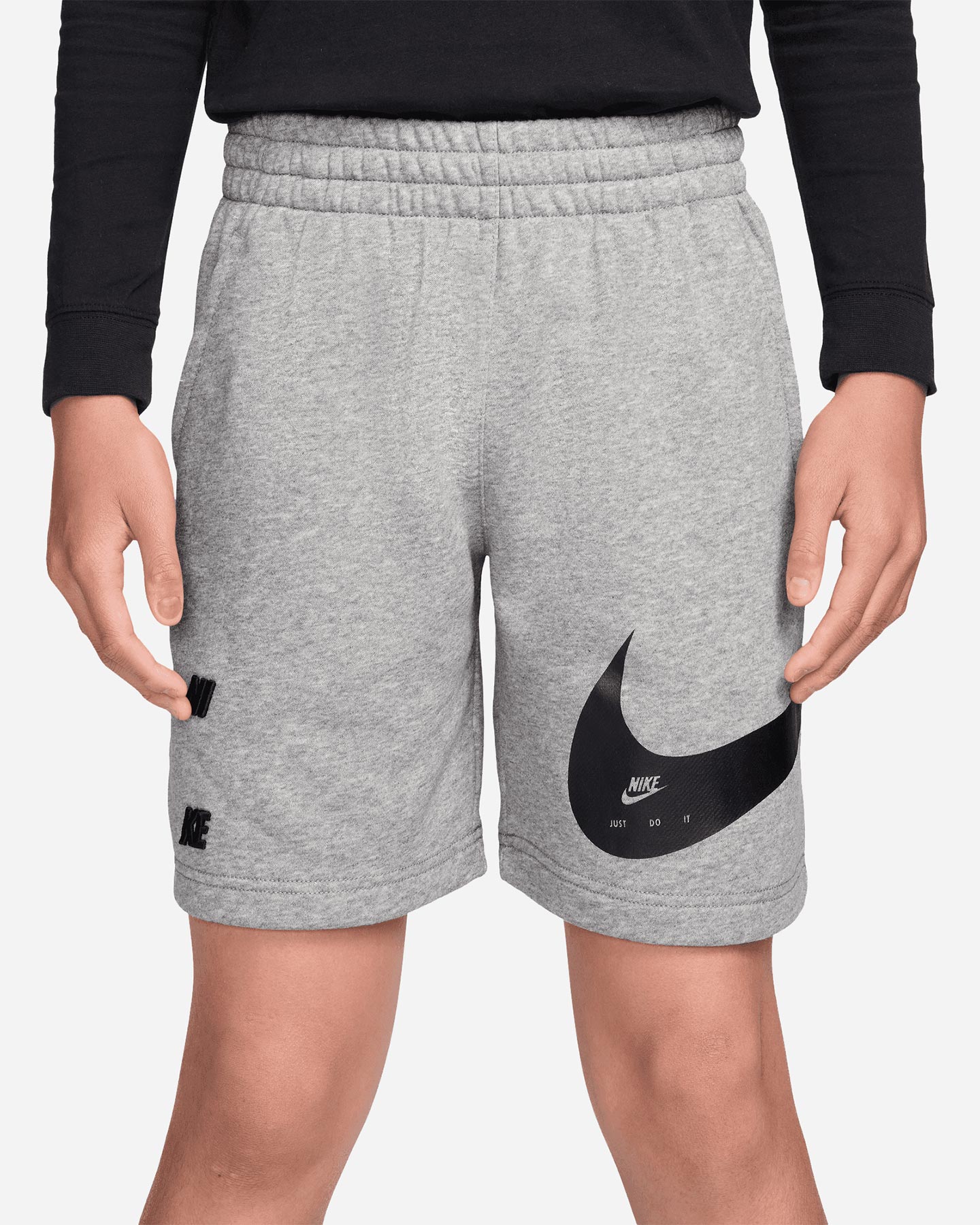 Pantaloncini NIKE BIG SWOOSH JR - Grigio - 3 | Cisalfa Sport