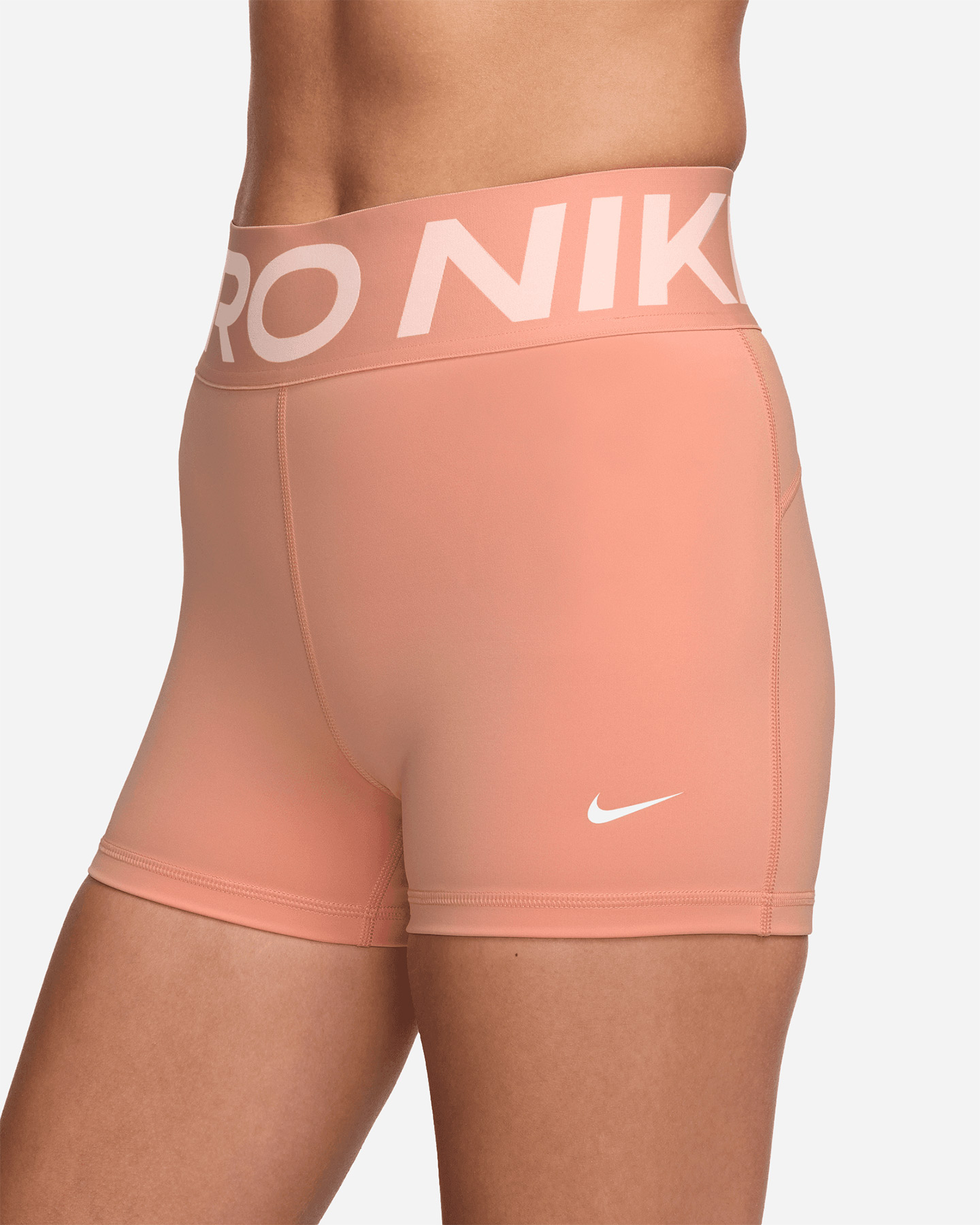 Short training NIKE PRO HIGH RISE W - Arancione - 2 | Cisalfa Sport