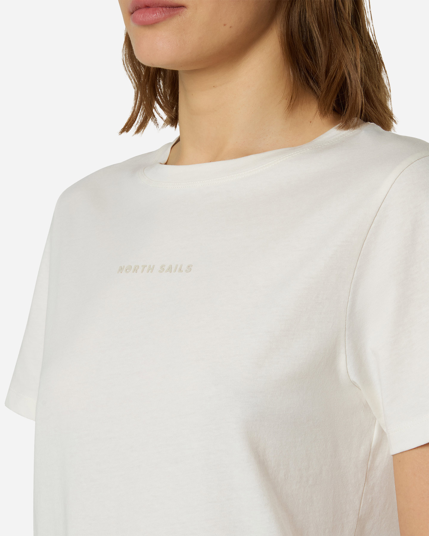 T-shirt NORTH SAILS LINEAR LOGO W - Bianco - 5 | Cisalfa Sport