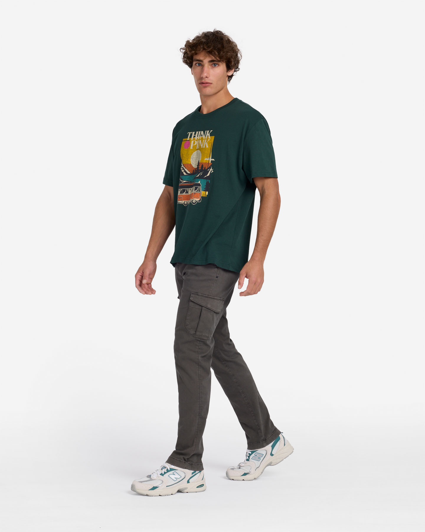 T-shirt THINK PINK GRAPHIC M - Verde - 3 | Cisalfa Sport