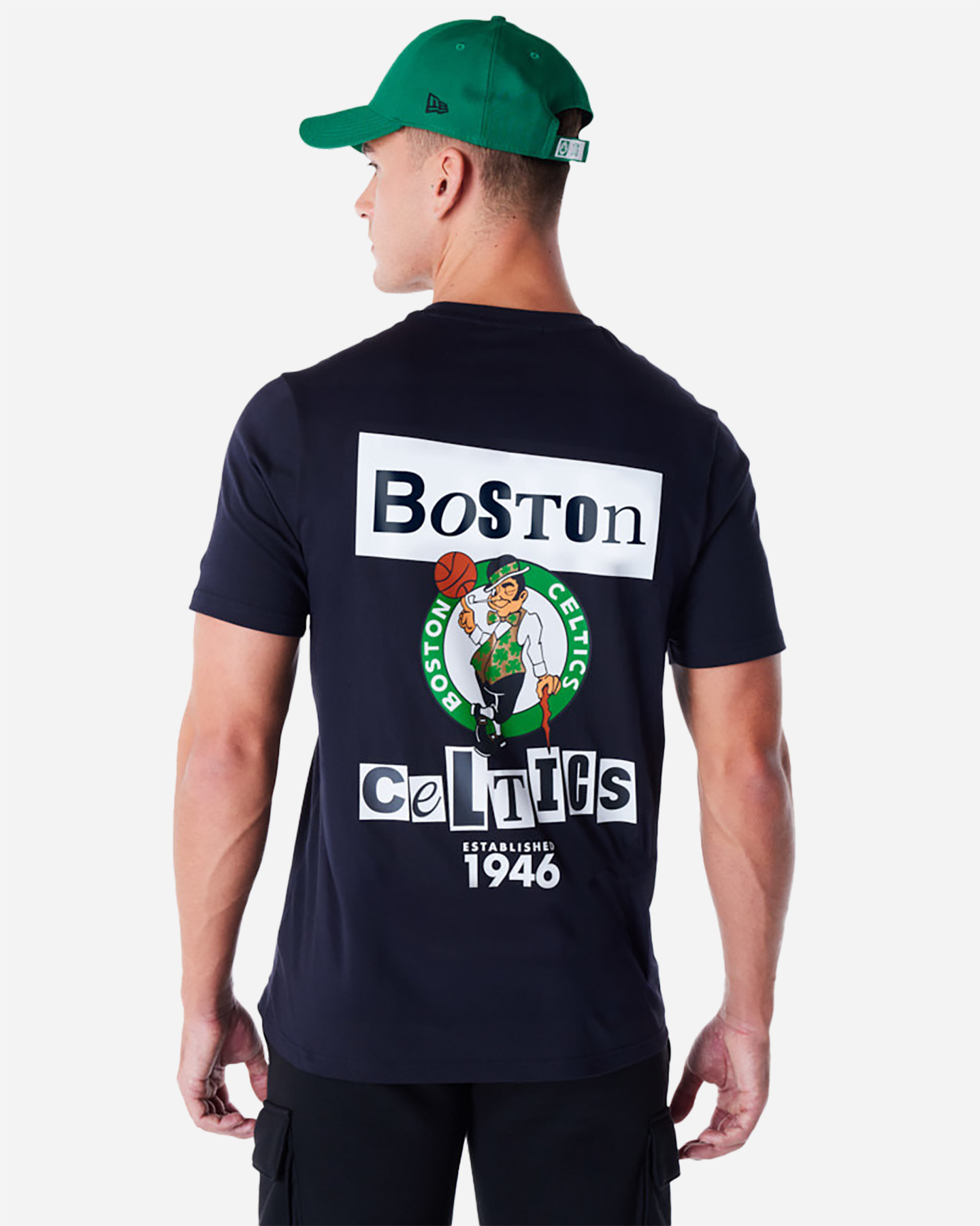 Abbigliamento basket NEW ERA NEWSPAPER CELTICS M - Blu Navy - 1 | Cisalfa Sport