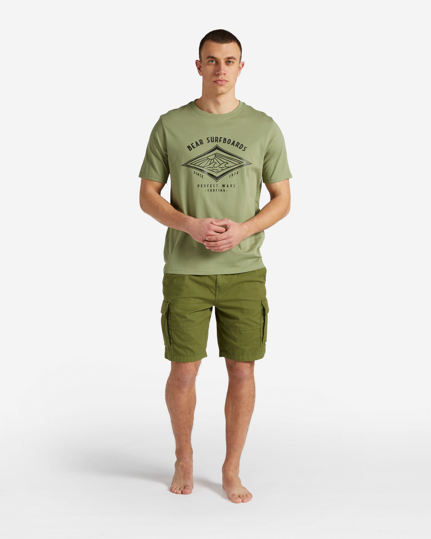 T-shirt BEAR GRAPHIC M - Verde - 1 | Cisalfa Sport